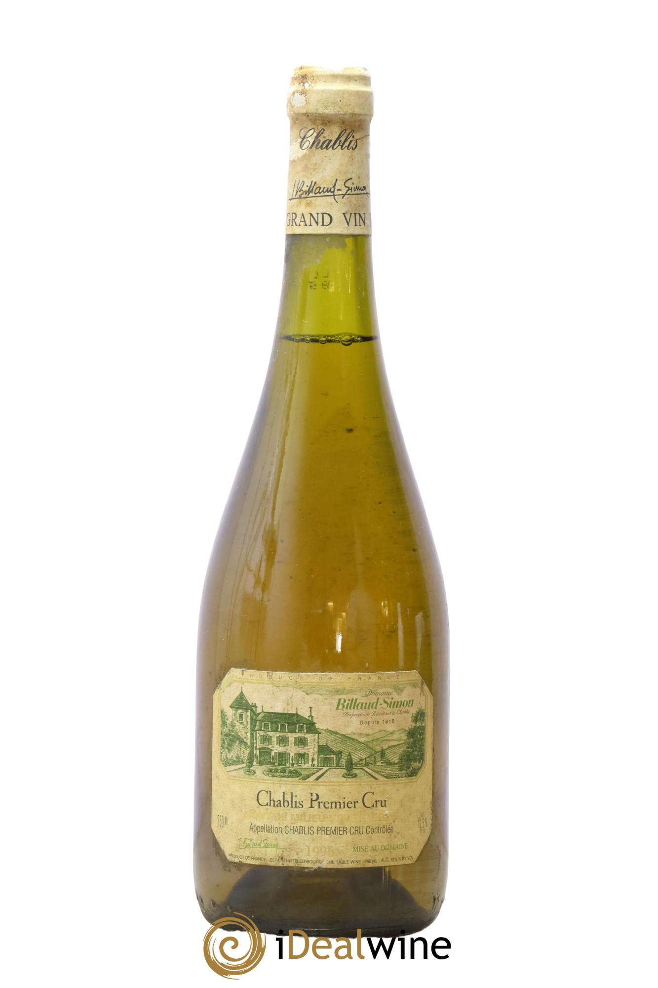 Chablis 1er Cru Mont du Milieu Samuel Billaud 1996 - Lot de 1 bouteille - 0