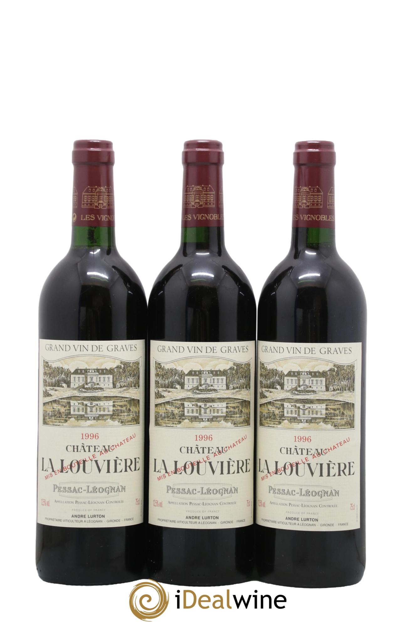 Château la Louvière 1996 - Lot de 12 bouteilles - 3