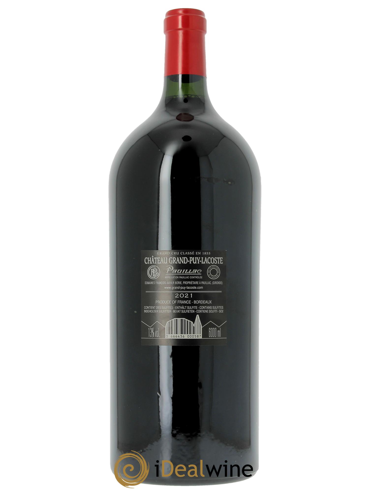 Château Grand Puy Lacoste 5ème Grand Cru Classé 2021 - Lot of 1 imperiale - 2