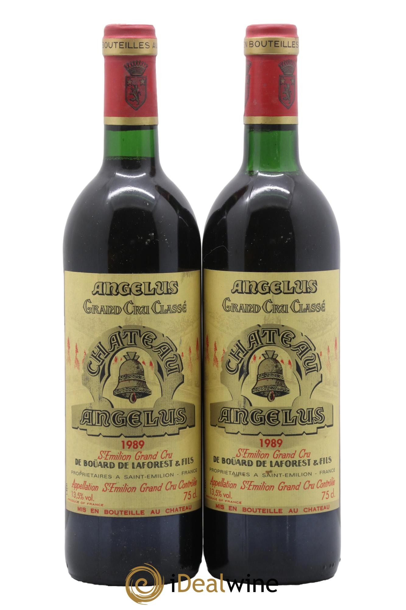 Château Angélus 1er Grand Cru Classé A 1989 - Lot de 2 bouteilles - 0