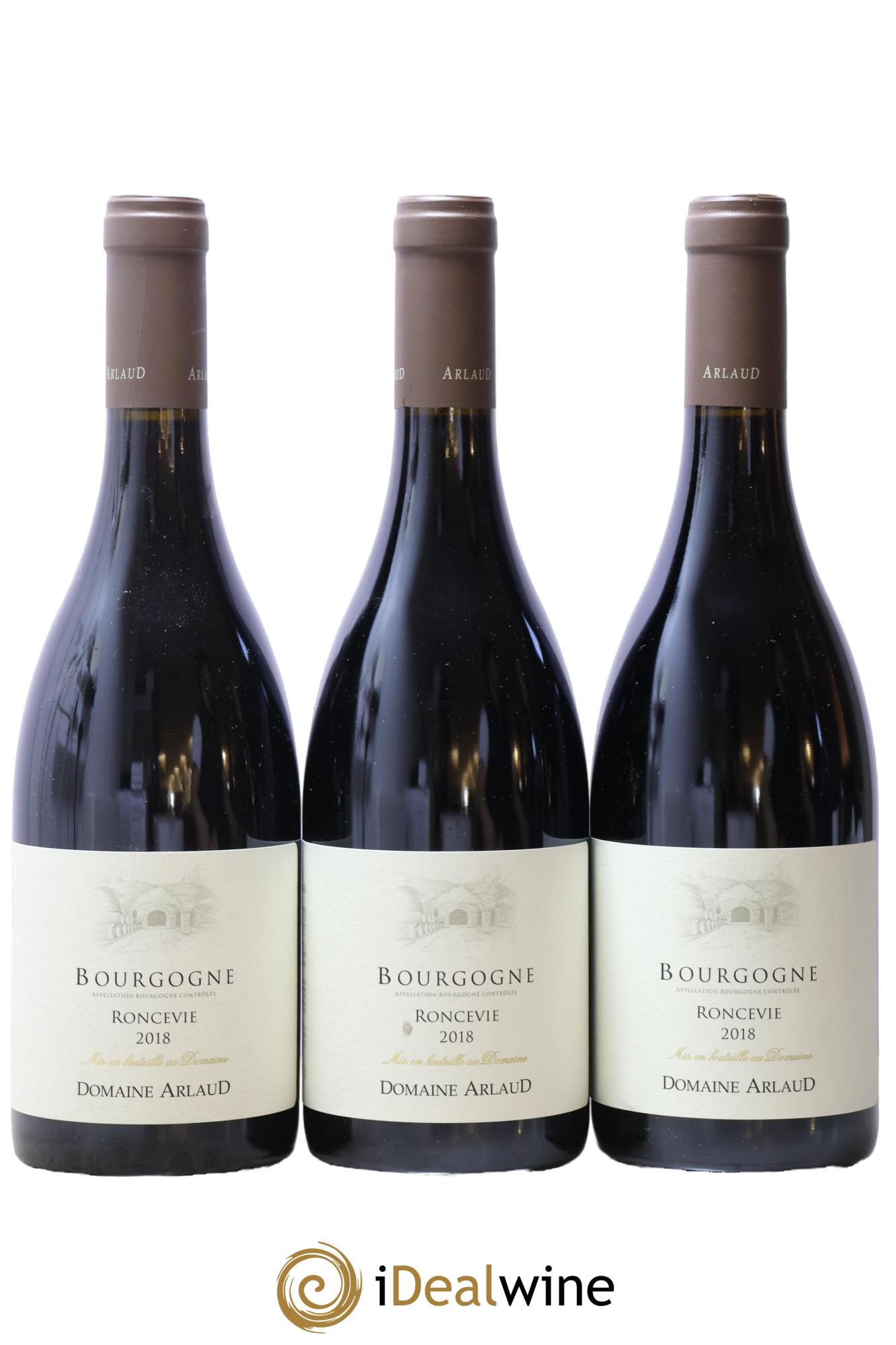Bourgogne Roncevie Arlaud 2018 - Lot de 3 bouteilles - 0