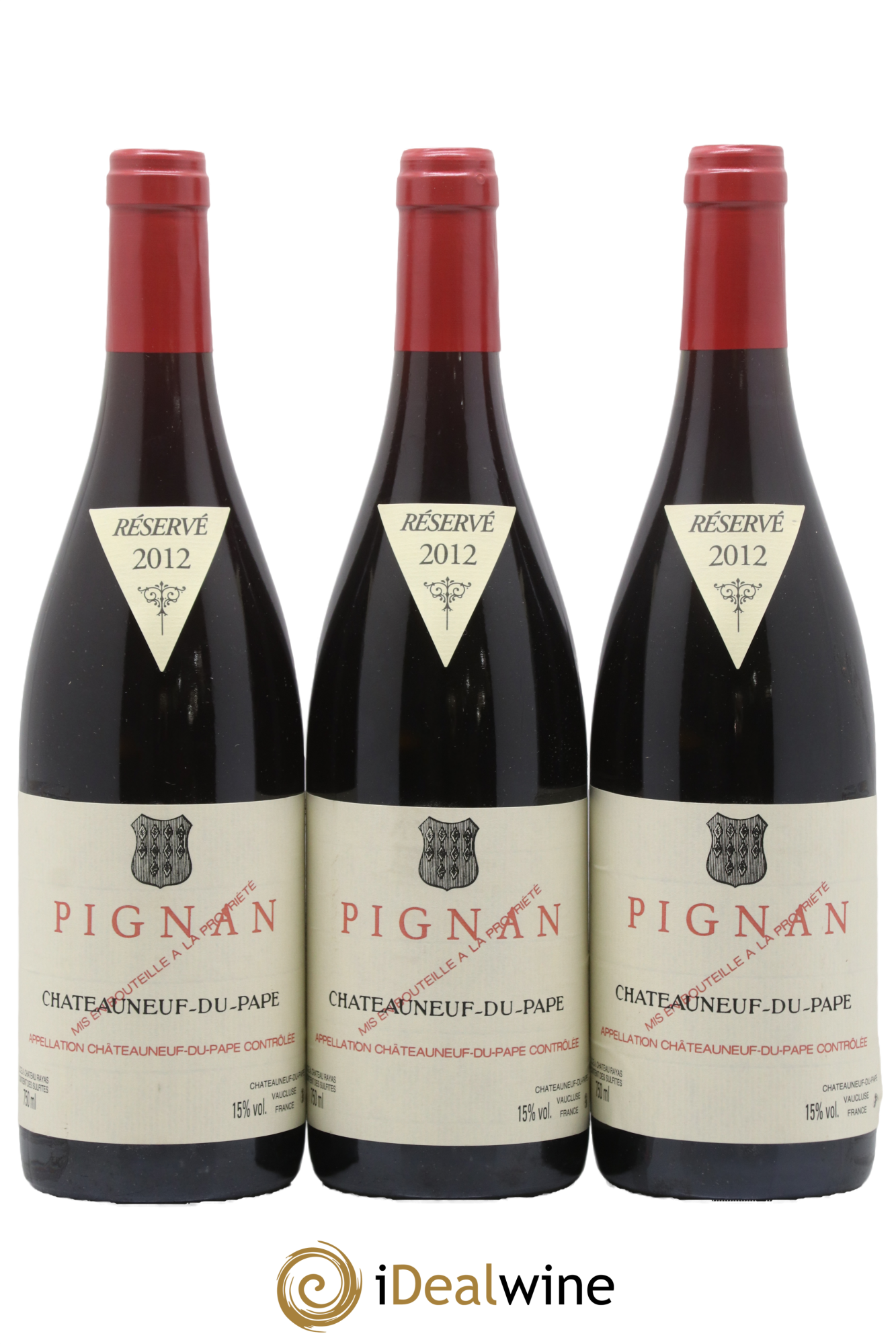 Châteauneuf-du-Pape Pignan Emmanuel Reynaud 2012 - Posten von 3 Flaschen - 0