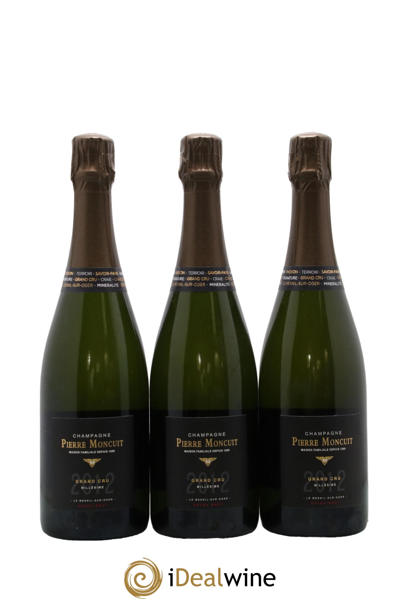 Champagne Grand Cru Montcuit 2012 - Lot de 3 bouteilles - 0