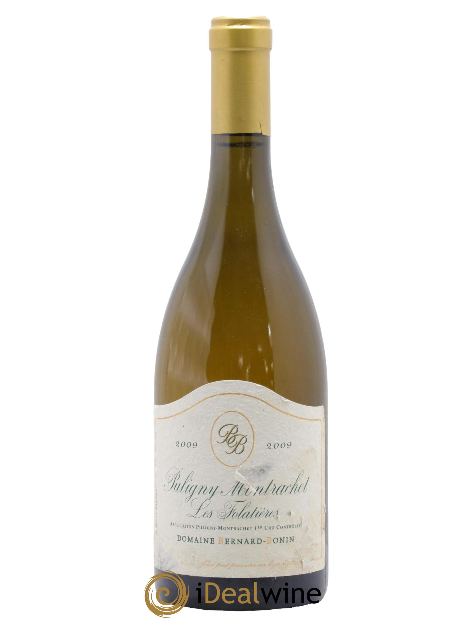 Puligny-Montrachet 1er Cru Les Folatières Bernard Bonin 2009 - Posten von 1 Flasche - 0
