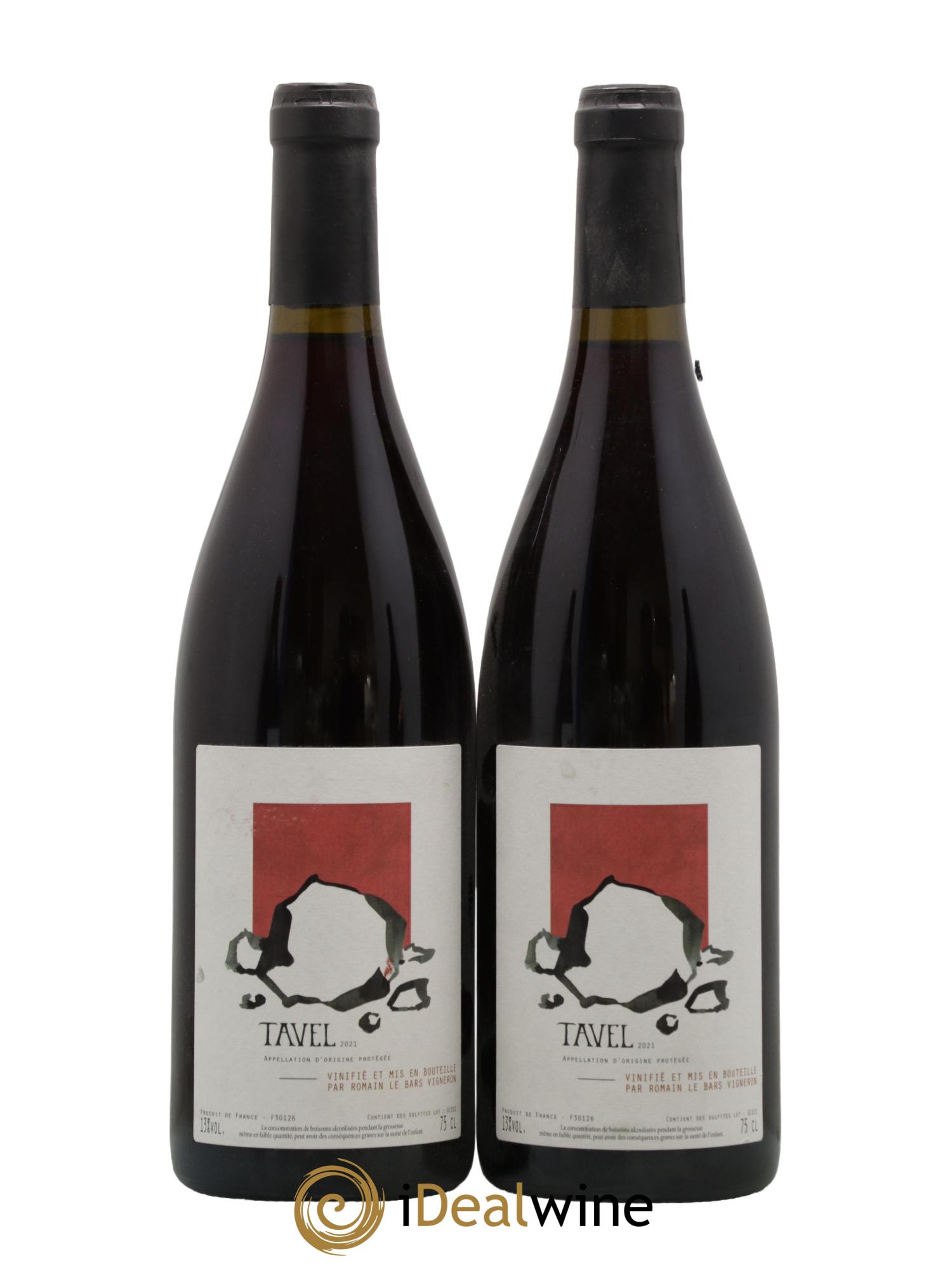 Tavel Romain Le Bars 2021 - Lot de 2 bouteilles - 0