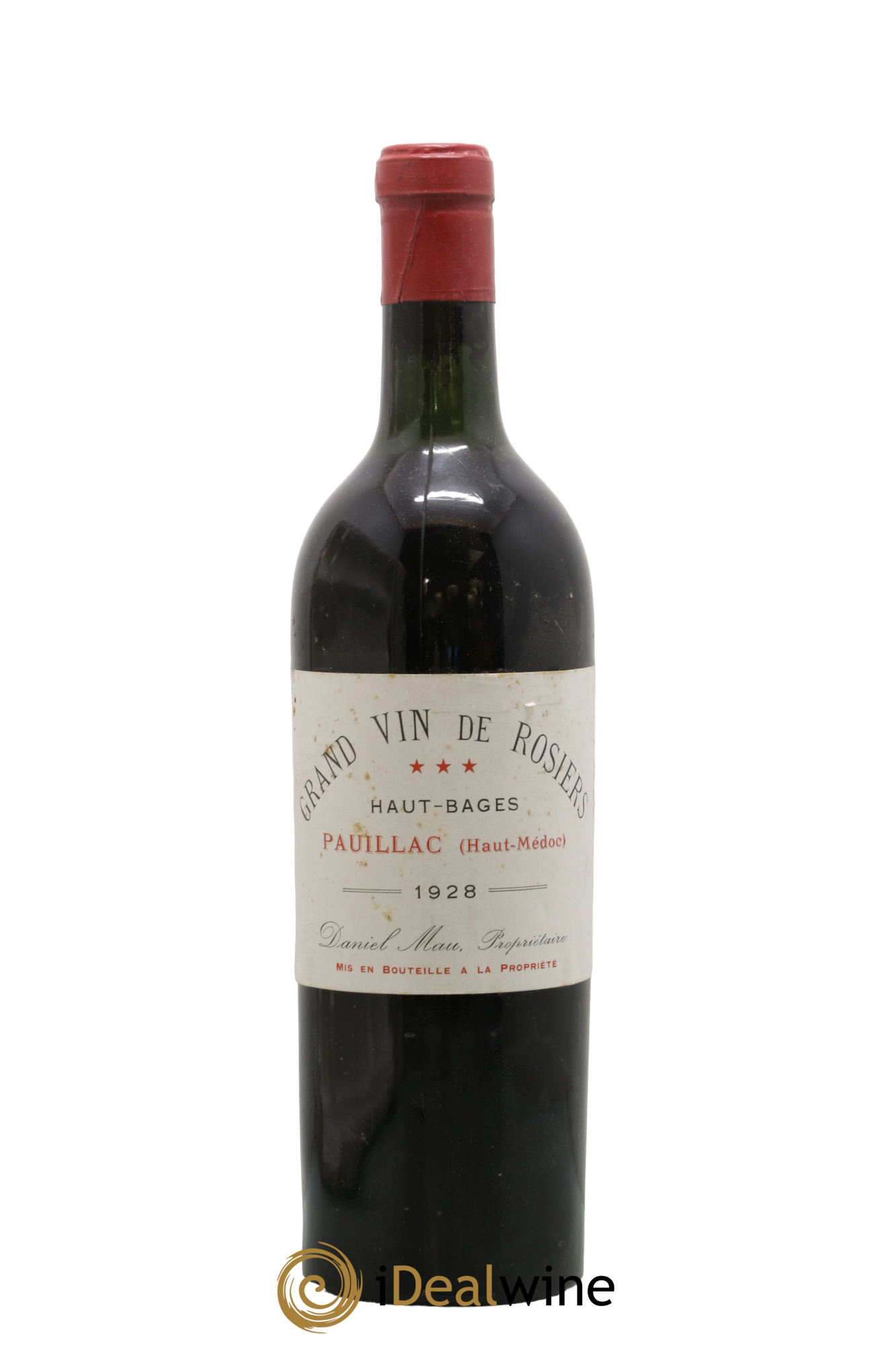 Pauillac Grand vin de Rosiers Château Haut Bages 1928 - Lot of 1 bottle - 0