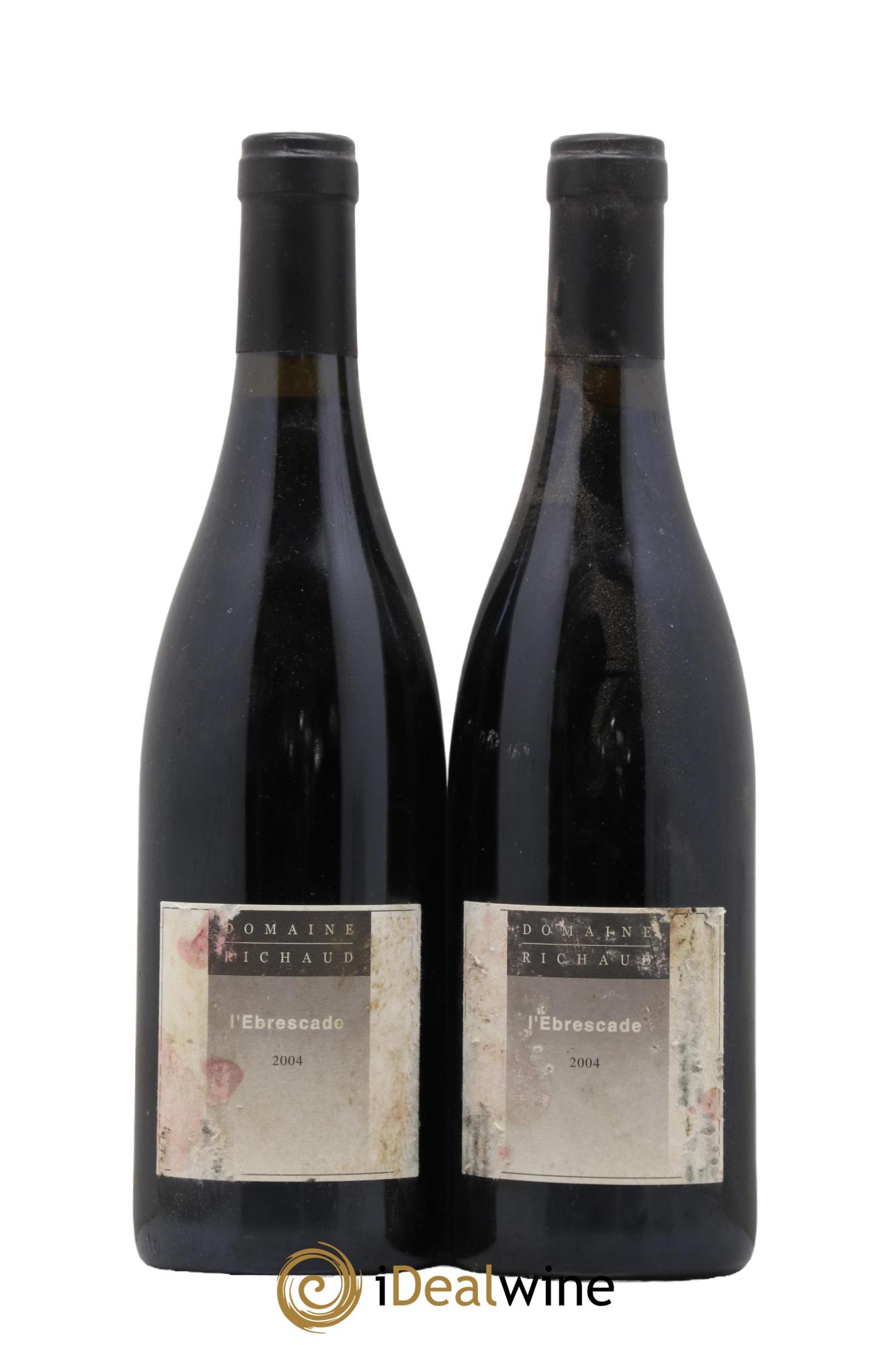 Cairanne Ebrescade Marcel Richaud 2004 - Lot de 2 bouteilles - 0