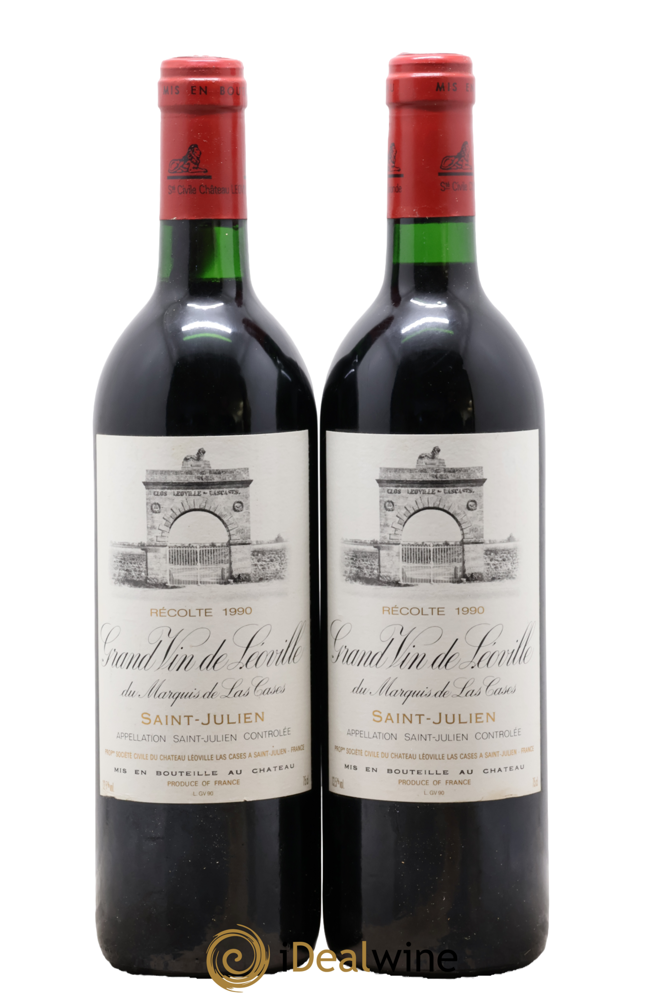 Château Léoville Las Cases 2ème Grand Cru Classé 1990 - Lot de 2 bouteilles - 0