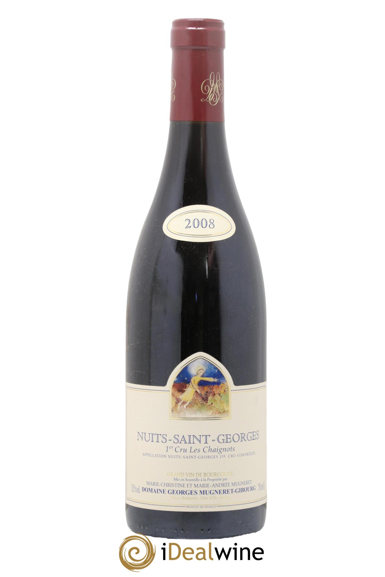Nuits-Saint-Georges 1er Cru Les Chaignots Mugneret-Gibourg (Domaine) 2008 - Lot of 1 bottle - 0