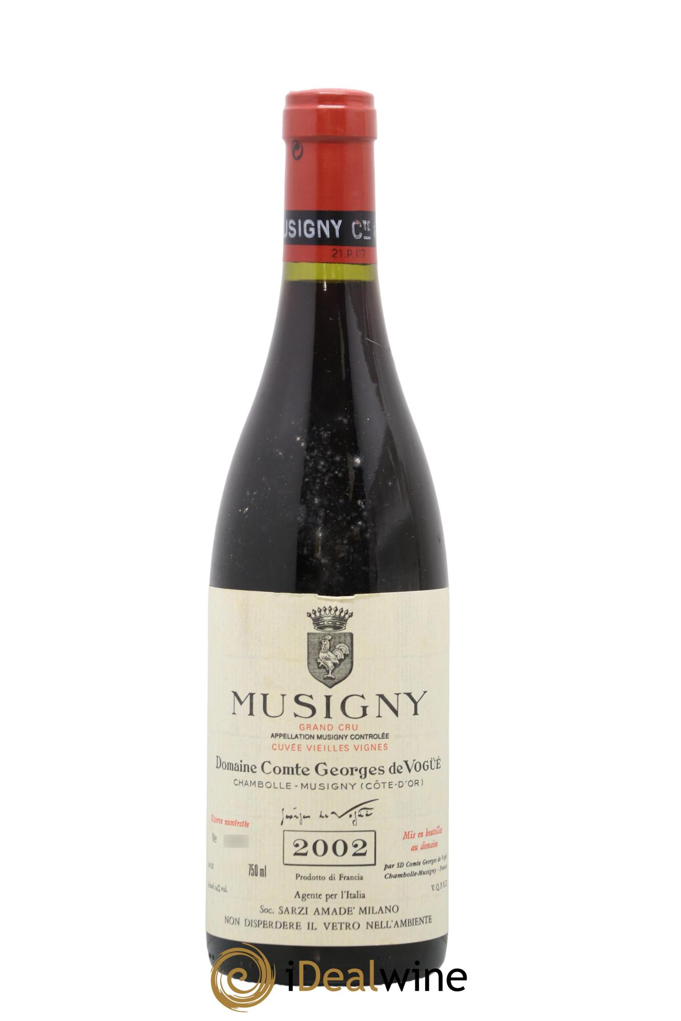Musigny Grand Cru Cuvée Vieilles Vignes Comte Georges de Vogüé 2002 - Posten von 1 Flasche - 0