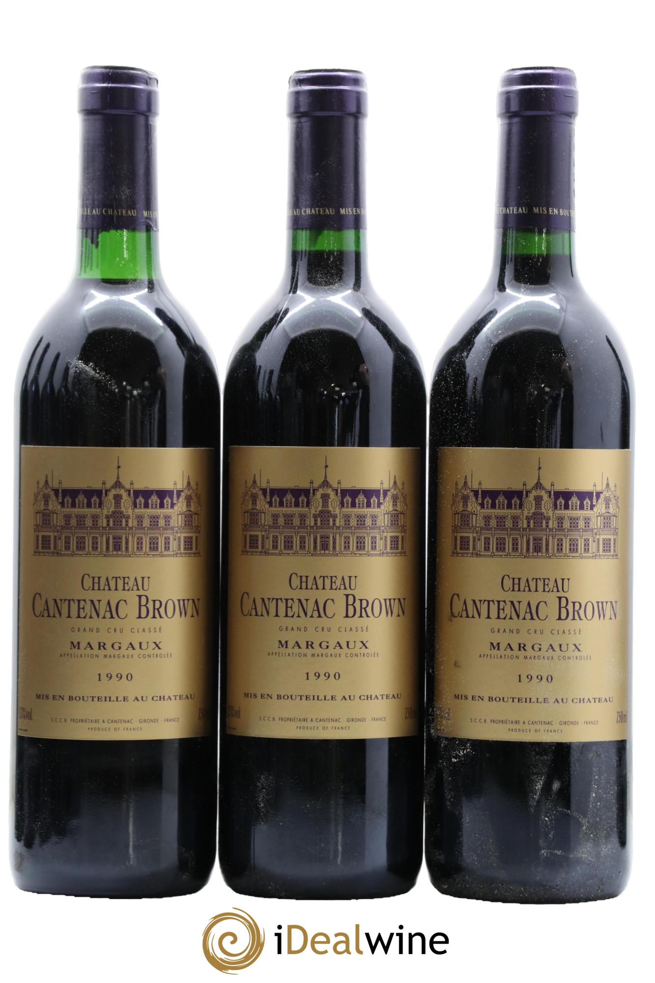 Château Cantenac Brown 3ème Grand Cru Classé 1990 - Lot de 12 bouteilles - 2