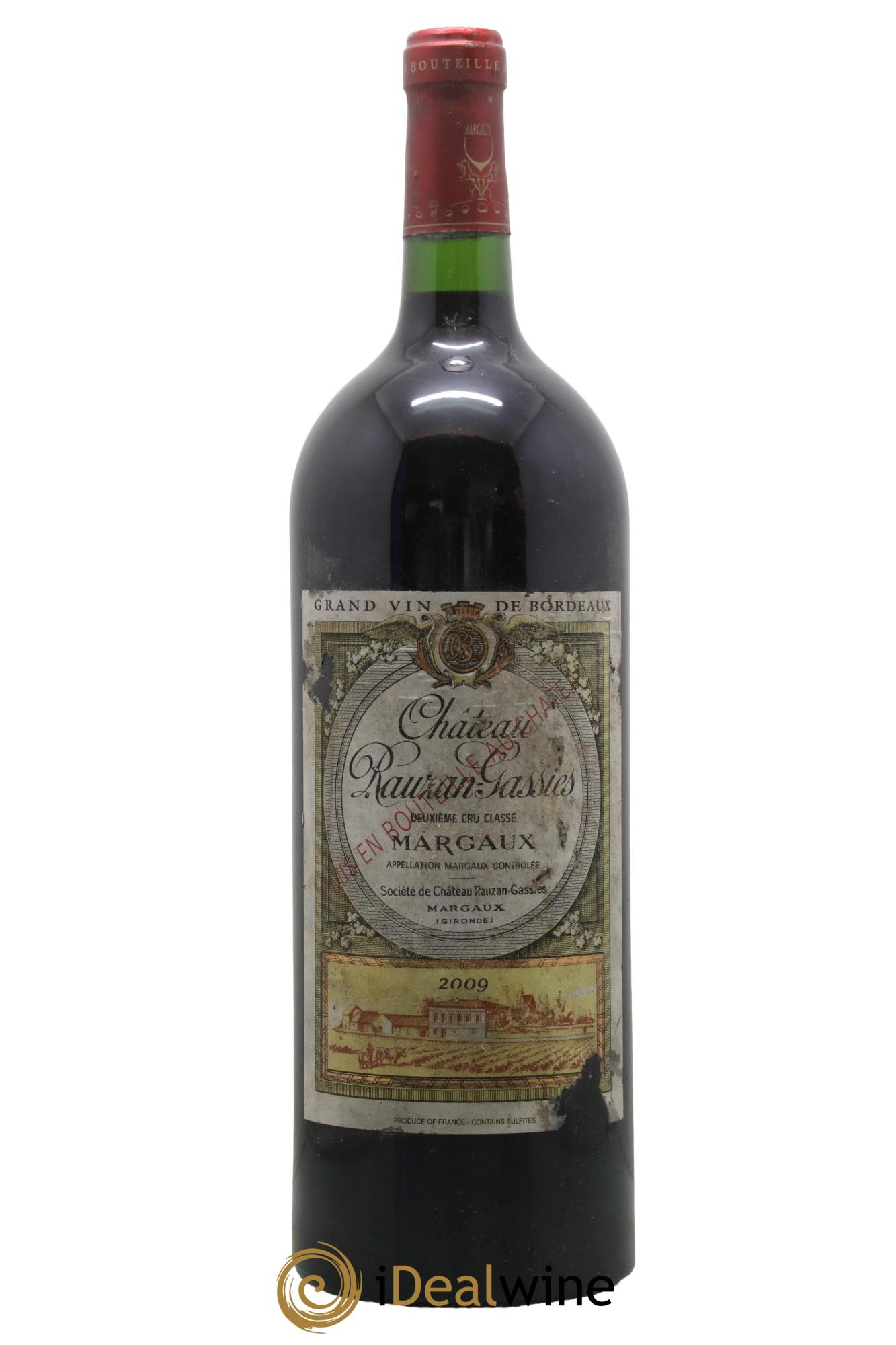 Château Rauzan-Gassies 2ème Grand Cru Classé 2009 - Lotto di 1 magnum - 0