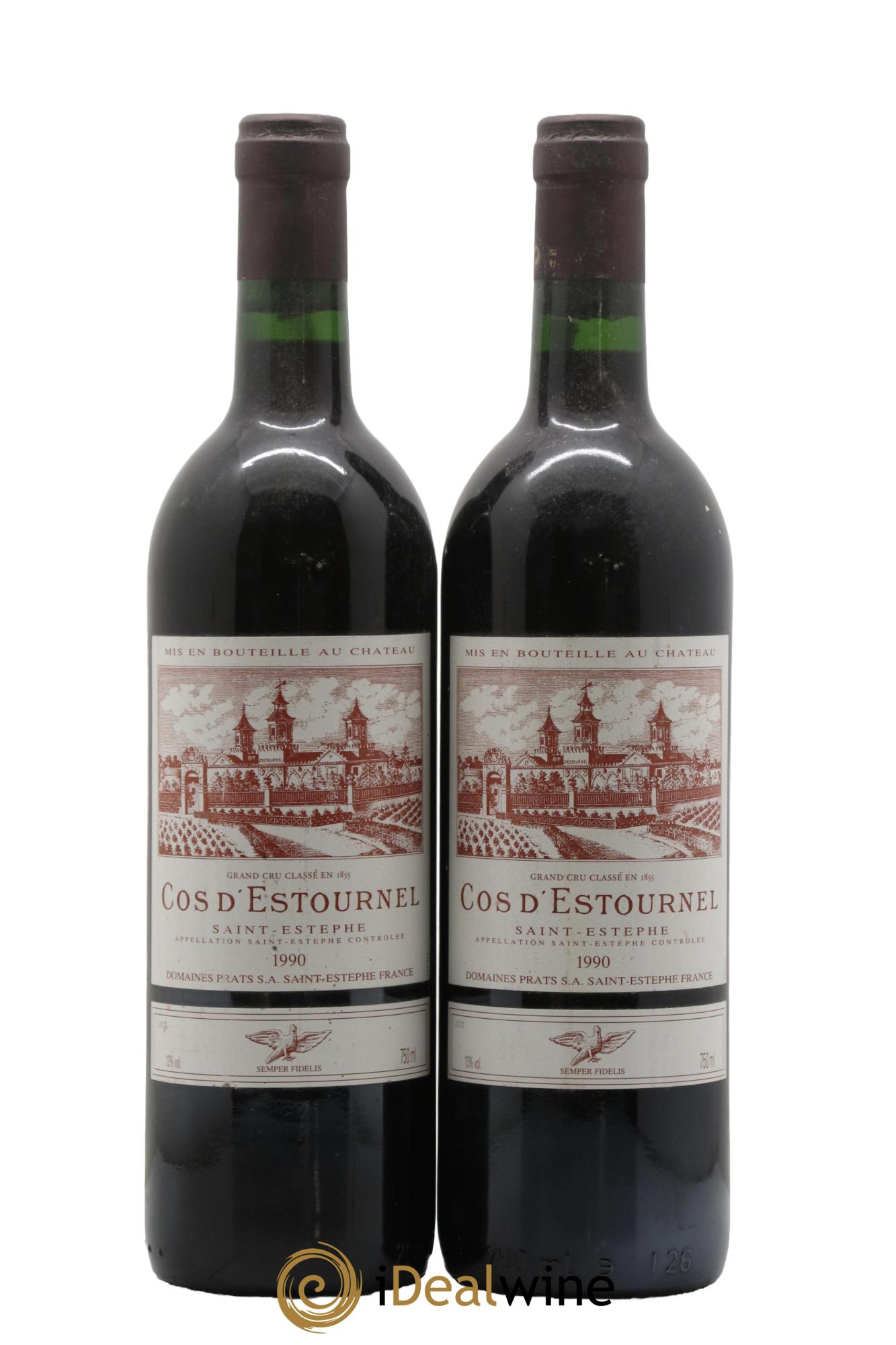 Cos d'Estournel 2ème Grand Cru Classé 1990 - Lot of 2 bottles - 0