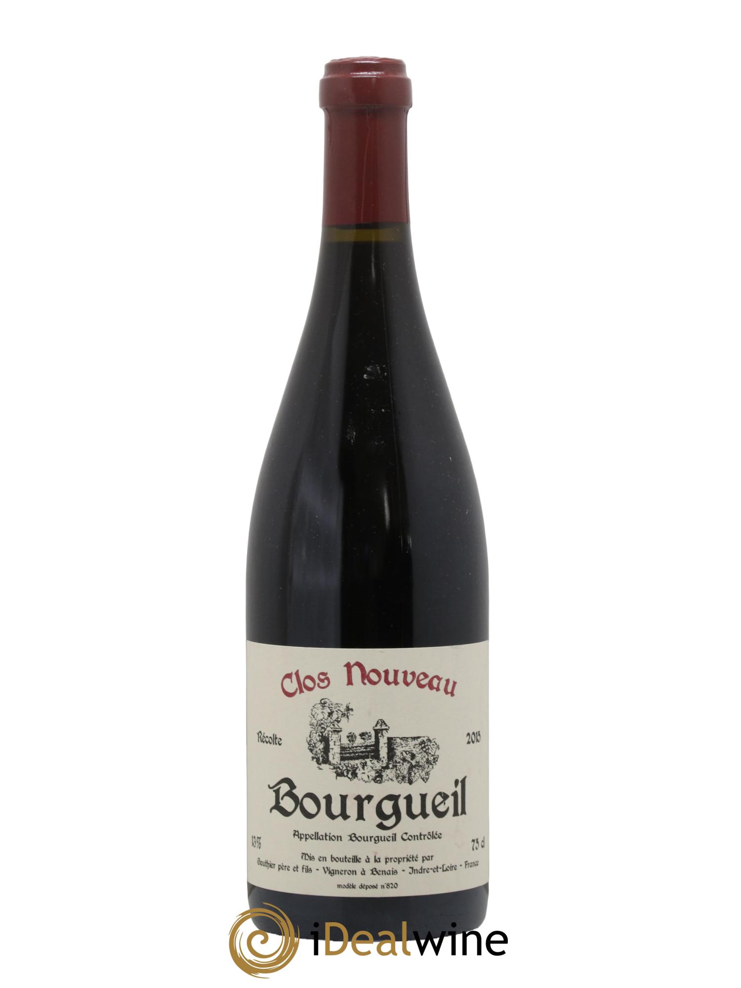 Bourgueil Clos Nouveau Domaine du Bel Air 2015 - Lot de 1 bouteille - 0