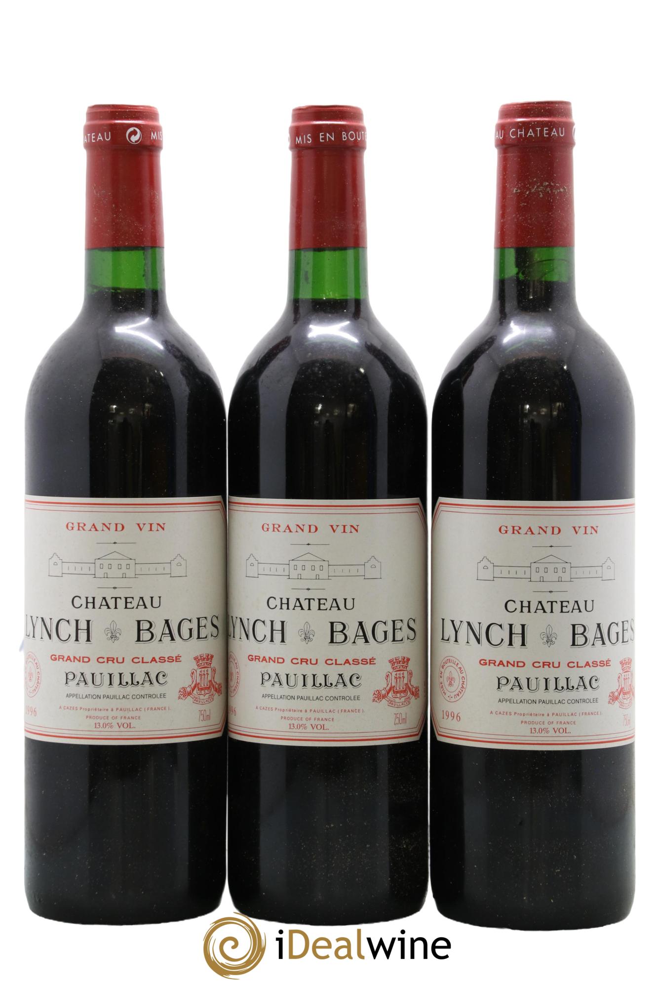 Château Lynch Bages 5ème Grand Cru Classé 1996 - Lot de 12 bouteilles - 3