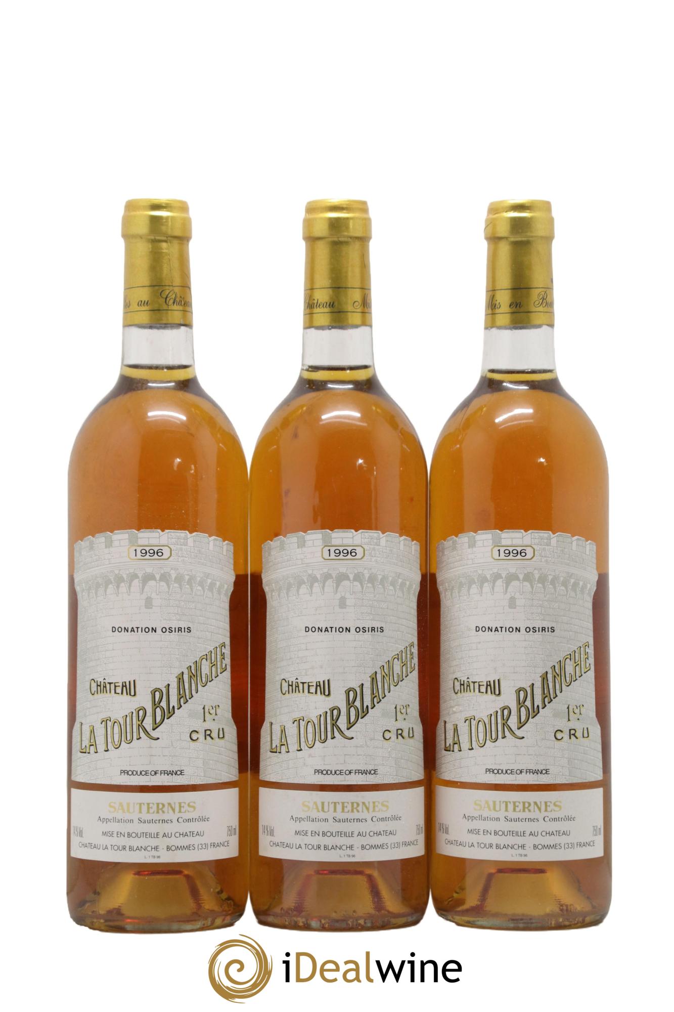 Château la Tour Blanche 1er Grand Cru Classé 1996 - Lotto di 6 bottiglie - 1