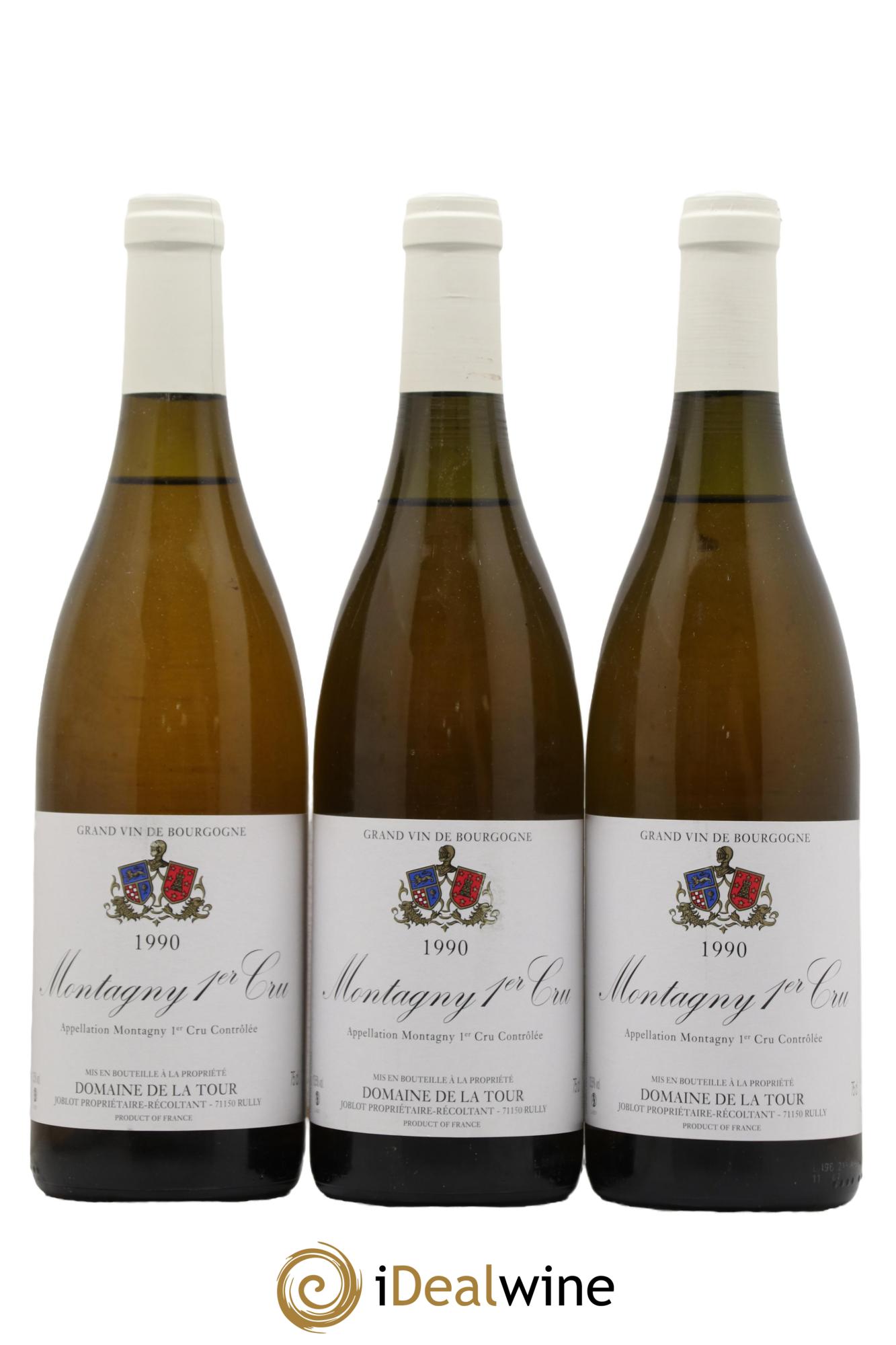 Montagny 1er Cru Domaine de la Tour 1990 - Lot de 3 bouteilles - 0