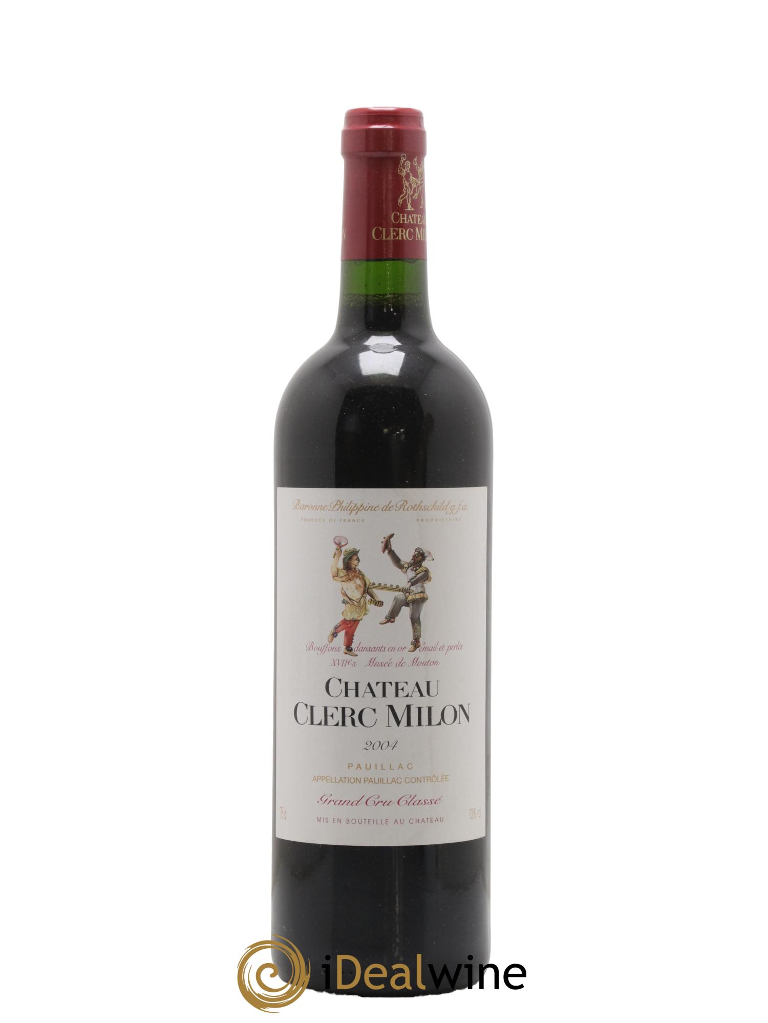 Château Clerc Milon 5ème Grand Cru Classé 2004 - Lot de 1 bouteille - 0