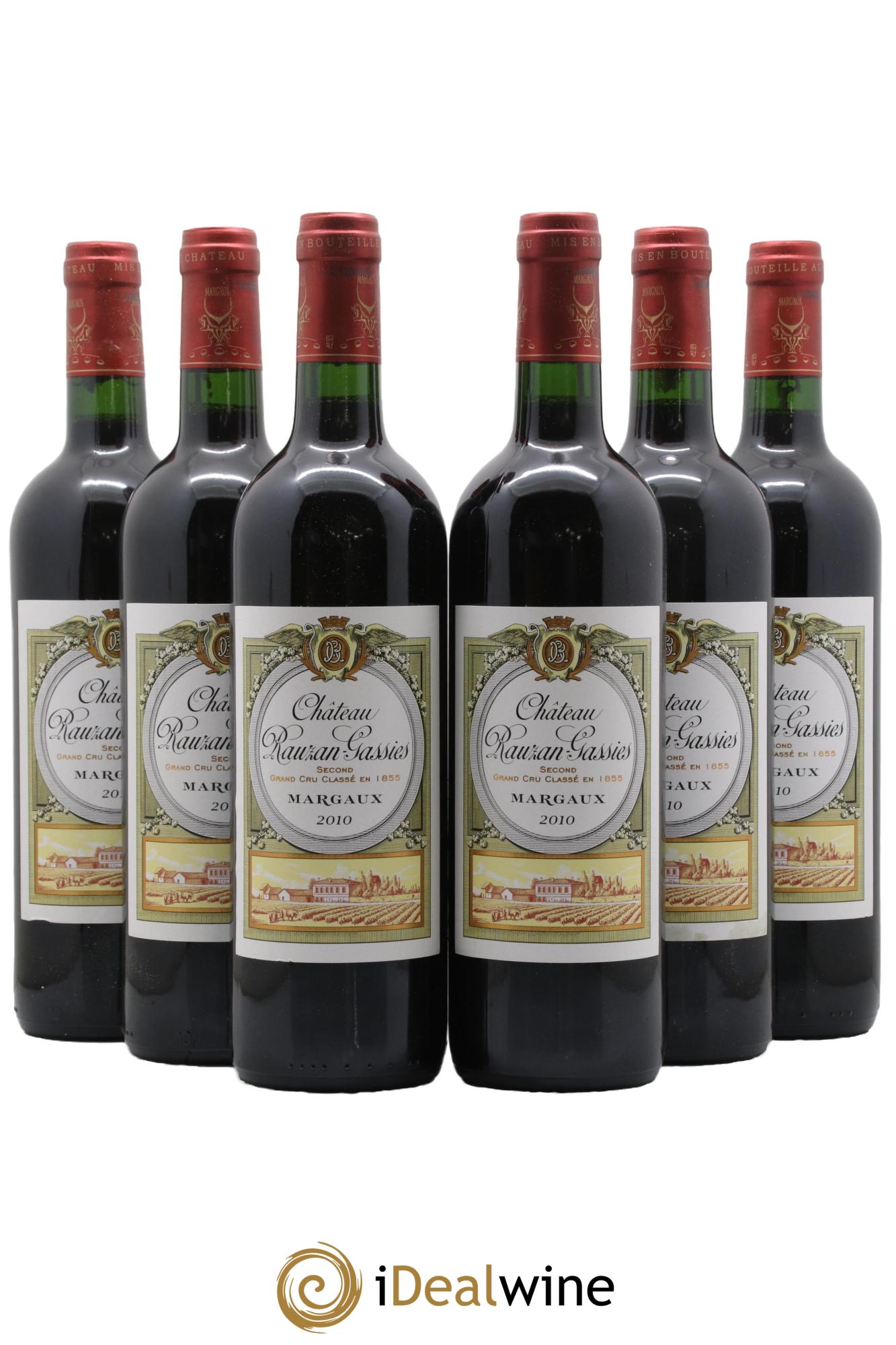 Château Rauzan-Gassies 2ème Grand Cru Classé 2010 - Lot of 6 bottles - 0