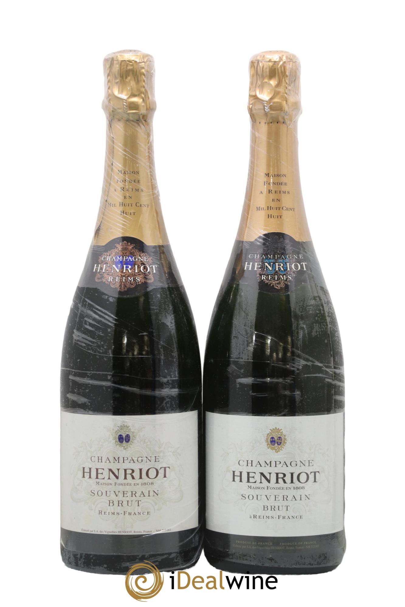 Champagne Souverain Brut Henriot - Lot de 2 bouteilles - 0