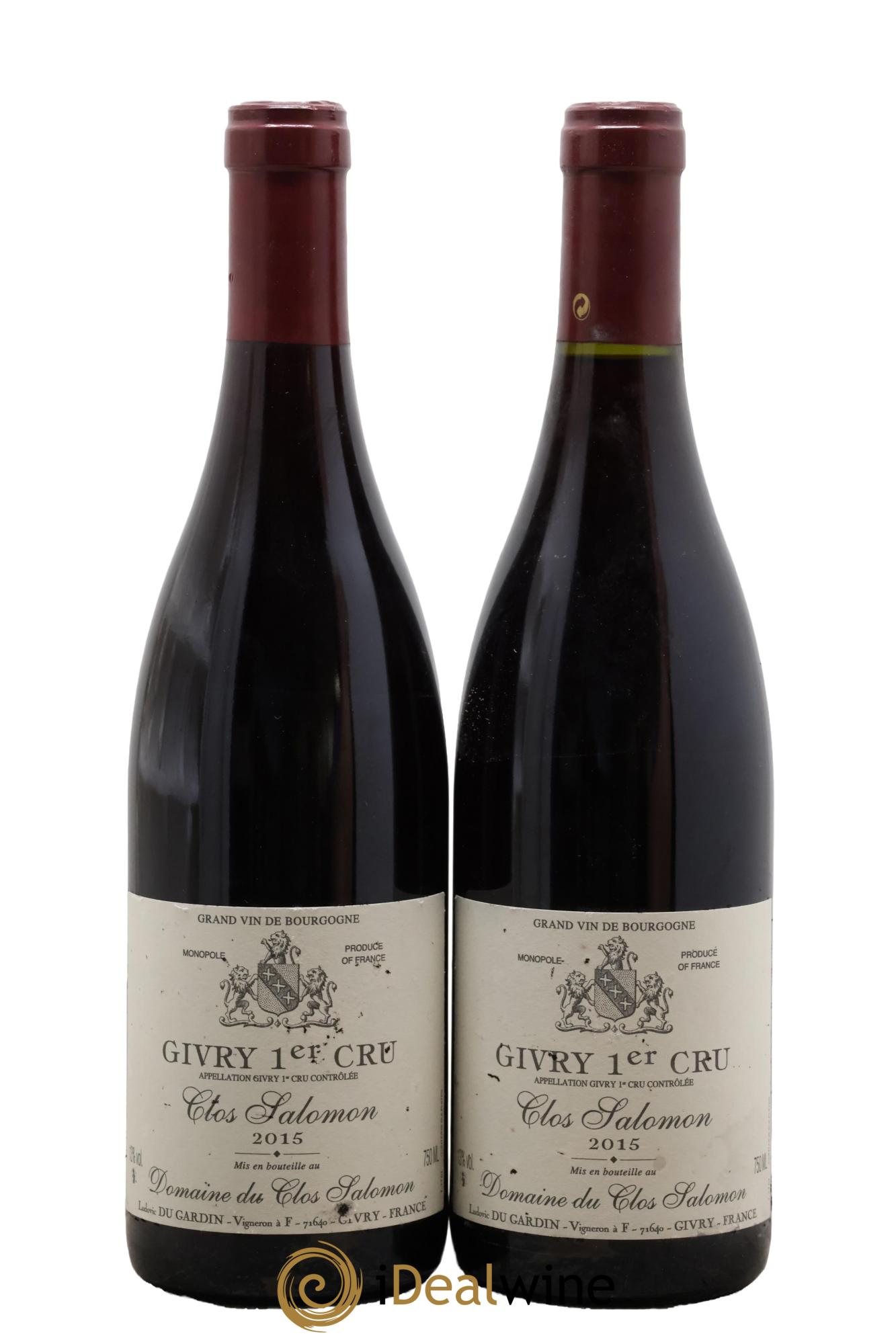 Givry 1er Cru Clos Salomon Clos Salomon 2015 - Lot of 2 bottles - 0