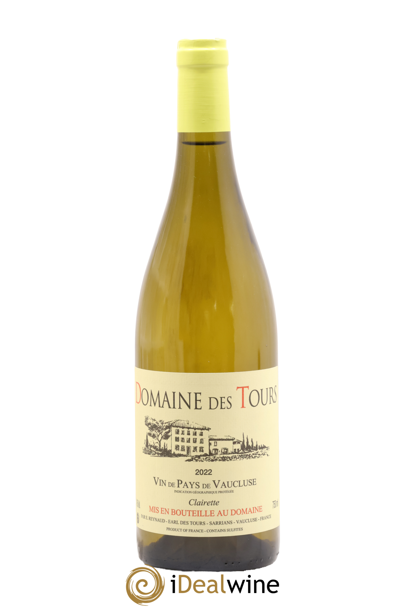 Vaucluse (Vin de Pays de Vaucluse) Domaine des Tours Emmanuel Reynaud 2022 - Lot de 1 bouteille - 0