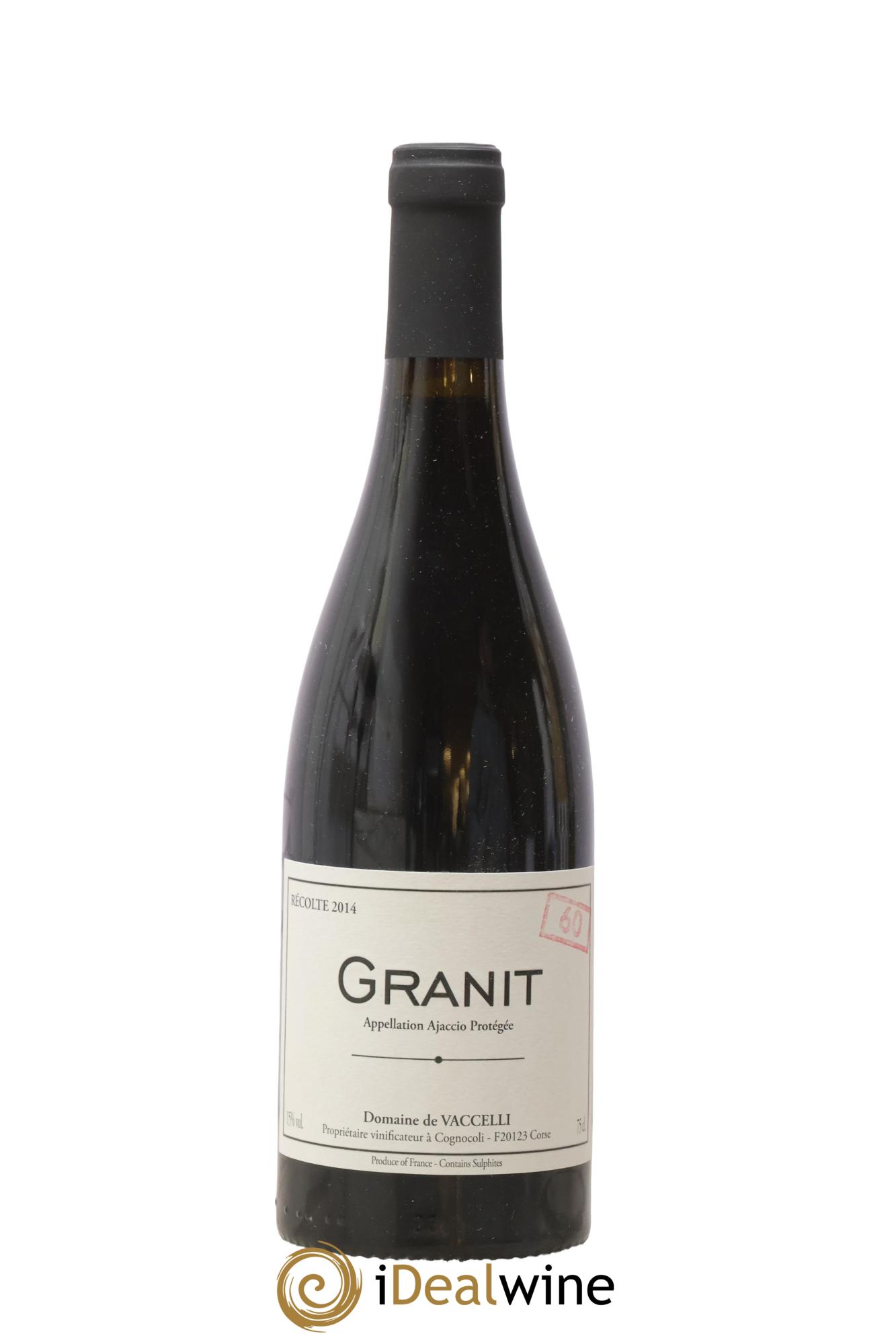 Ajaccio Granit 60 Vaccelli 2014 - Posten von 1 Flasche - 0