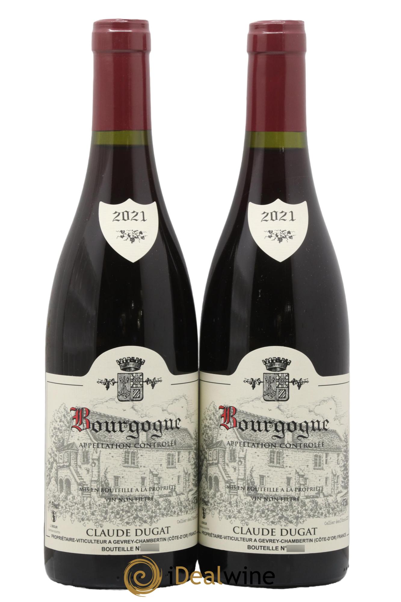 Bourgogne Claude Dugat 2021 - Lot of 2 bottles - 0