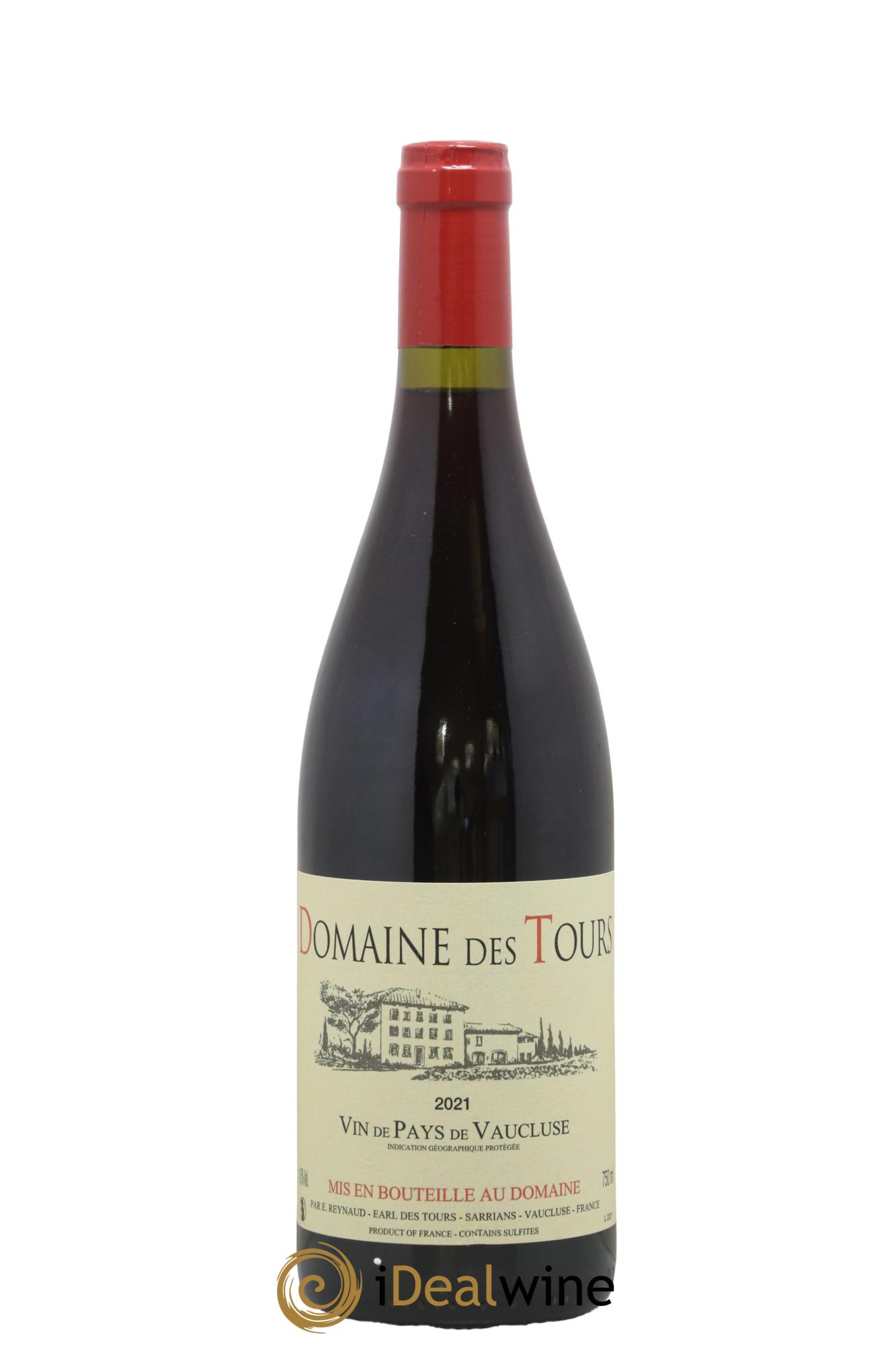 Vaucluse (Vin de Pays de Vaucluse) Domaine des Tours Emmanuel Reynaud 2021 - Lot de 1 bouteille - 0
