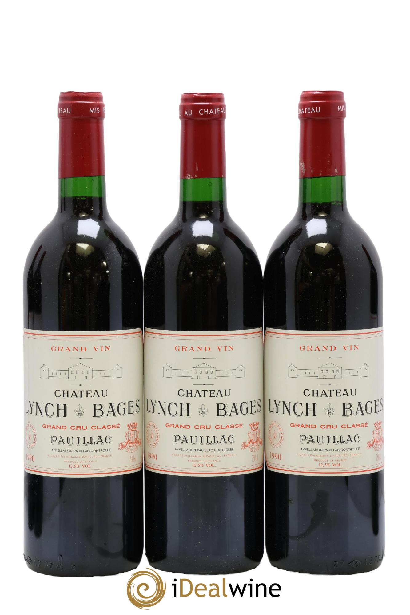 Château Lynch Bages 5ème Grand Cru Classé 1990 - Lot of 12 bottles - 5