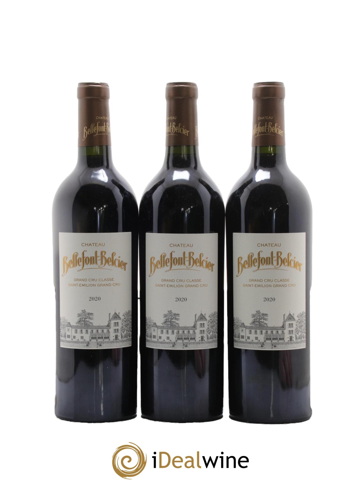 Château Bellefont-Belcier Grand Cru Classé 2020 - Lot de 3 bouteilles - 1