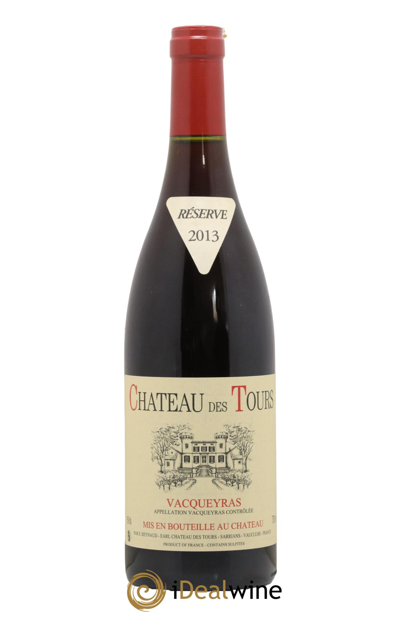 Vacqueyras Château des Tours Emmanuel Reynaud 2013 - Lot de 1 bouteille - 0