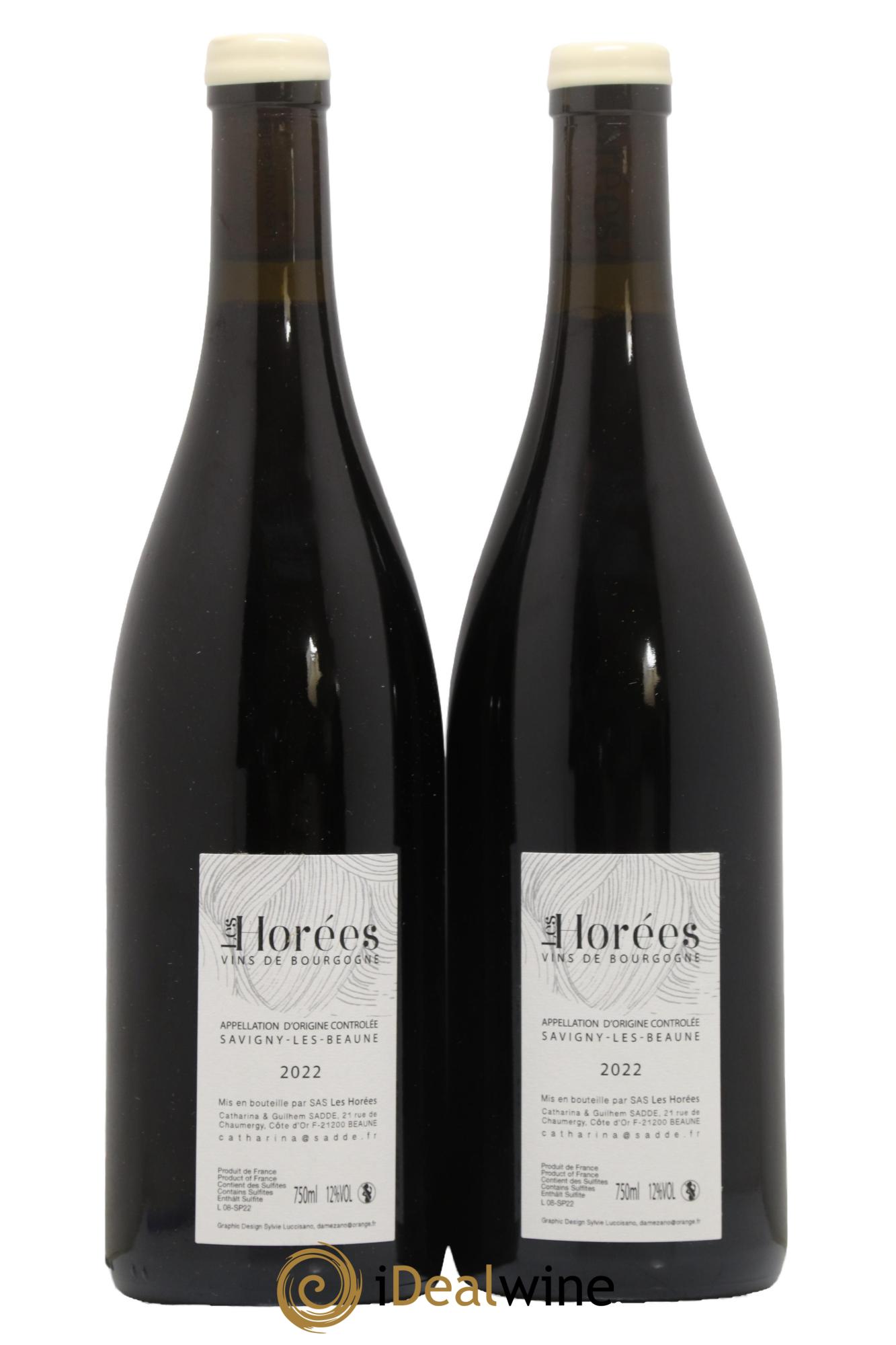 Savigny-lès-Beaune Les Plaisirs et les jours Les Horées 2022 - Lot de 2 bouteilles - 1