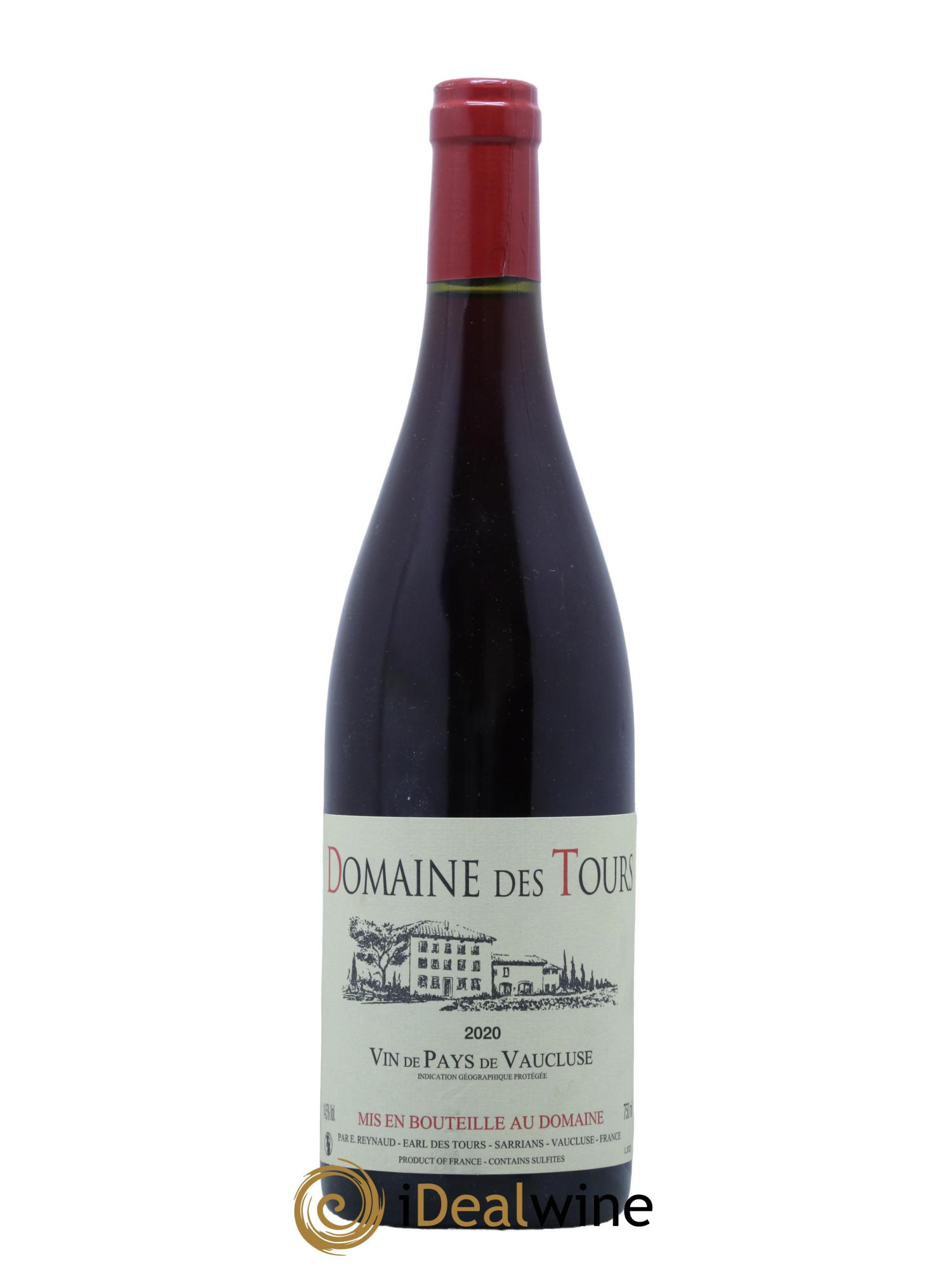 Vaucluse (Vin de Pays de Vaucluse) Domaine des Tours Emmanuel Reynaud 2020 - Lot de 1 bouteille - 0
