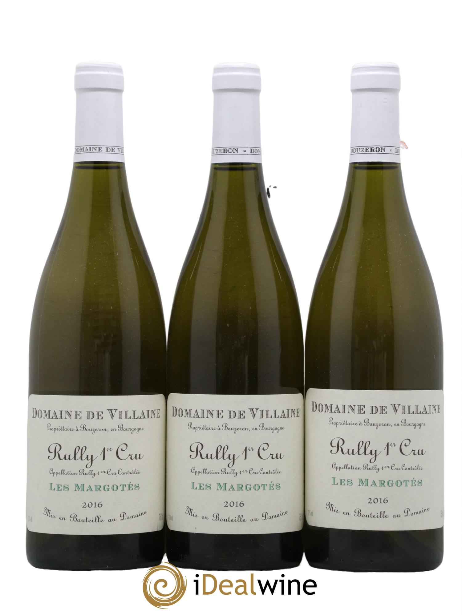 Rully 1er Cru Les Margotés Domaine de Villaine 2016 - Lot de 3 bouteilles - 0