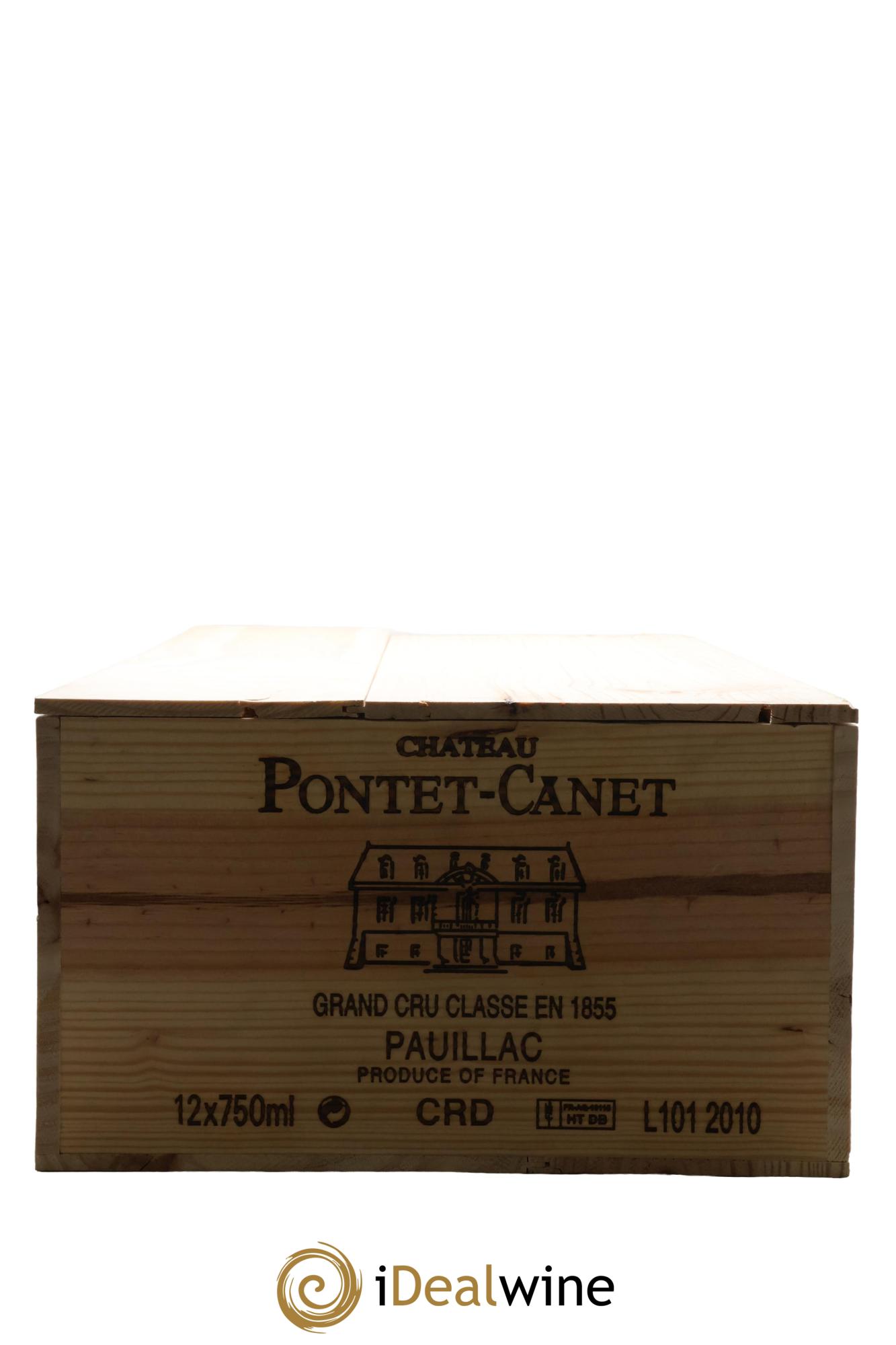Château Pontet Canet 5ème Grand Cru Classé 2010 - Lot de 12 bouteilles - 9