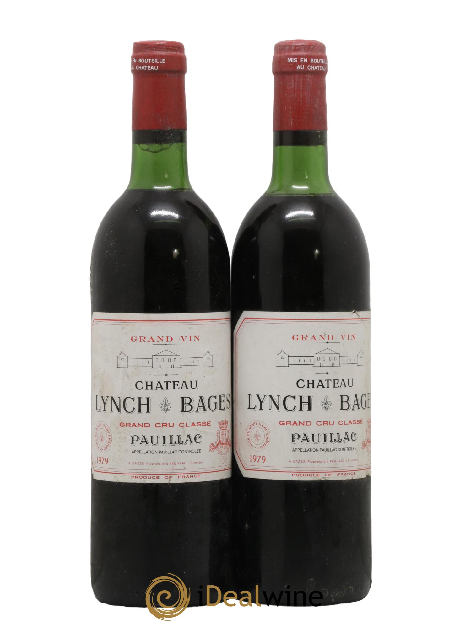 Château Lynch Bages 5ème Grand Cru Classé 1979 - Lot de 2 bouteilles - 0