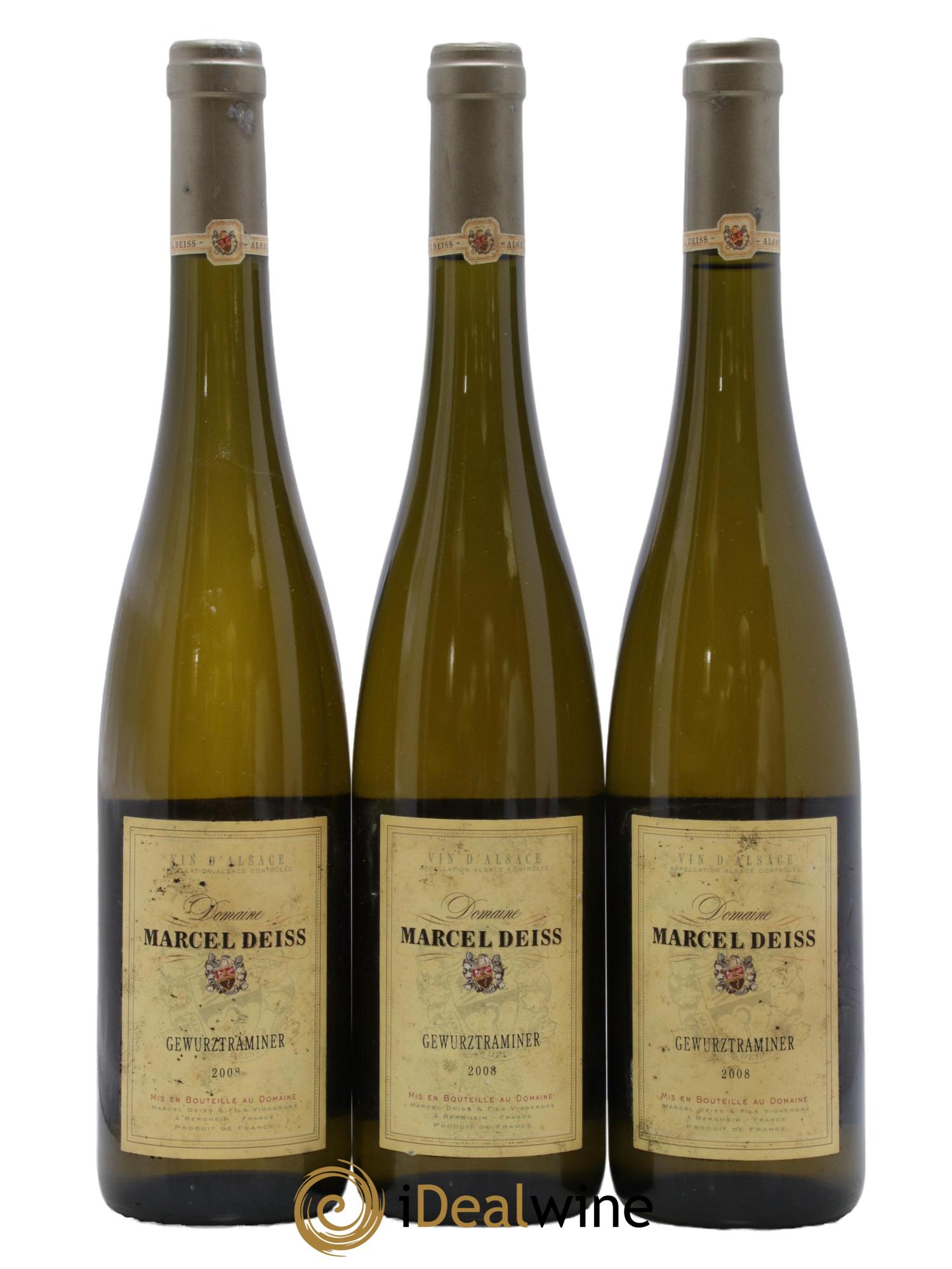 Alsace Gewurztraminer Marcel Deiss (Domaine) 2008 - Lot de 3 bouteilles - 0