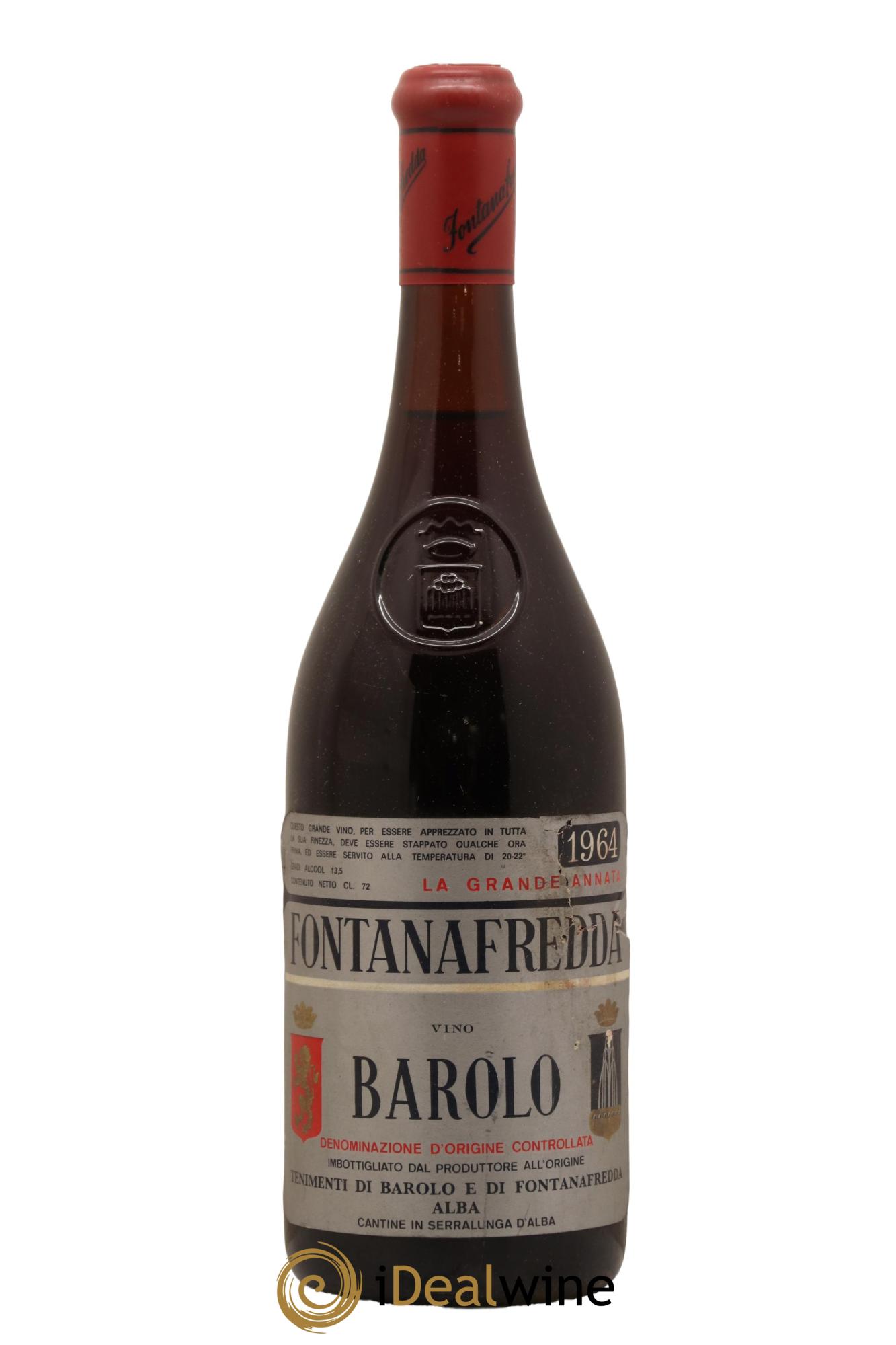 Barolo Fontanafredda 1964 - Lot de 1 bouteille - 0