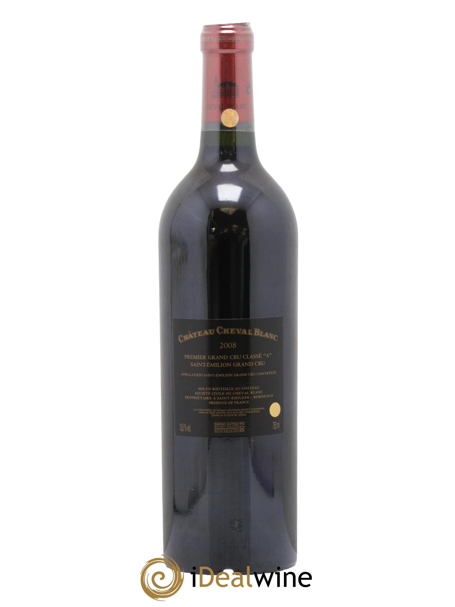 Château Cheval Blanc 1er Grand Cru Classé A 2008 - Lotto di 1 bottiglia - 1