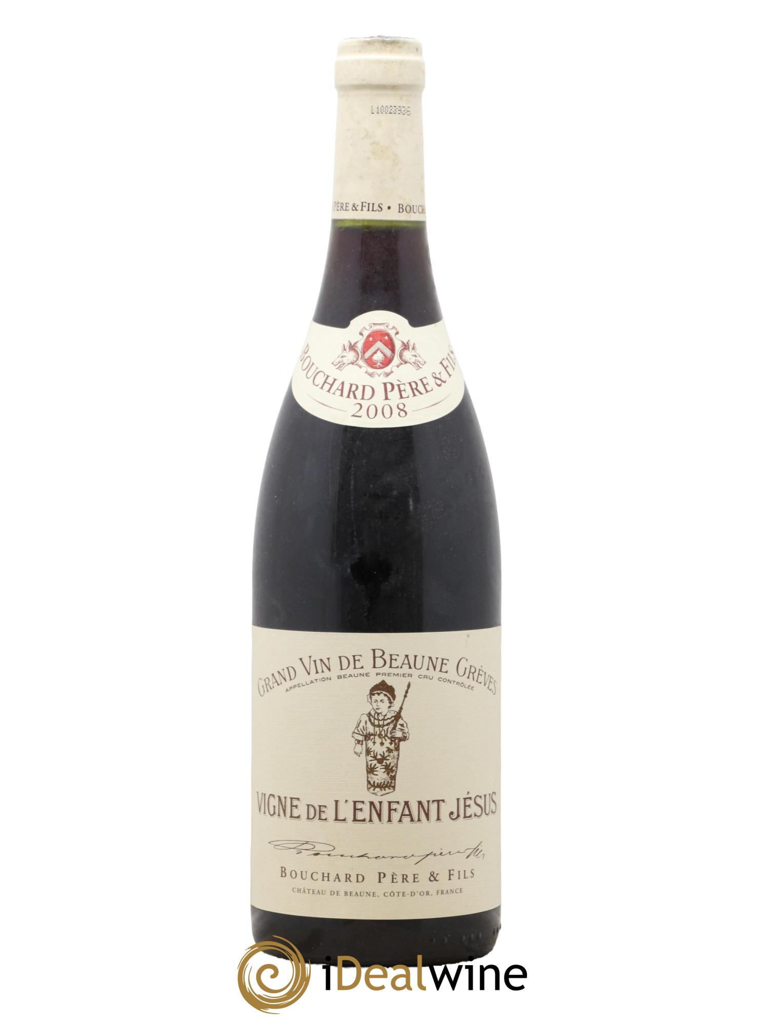 Beaune 1er Cru Grèves - Vigne de l'Enfant Jésus Bouchard Père & Fils 2008 - Lot de 1 bouteille - 0