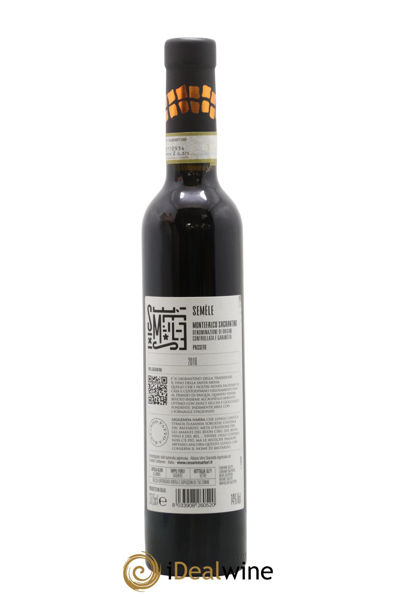 Montefalco DOC Sagratino Passito Semele Cesarini Sartori 2016 - Lot of 1 half-bottle - 1