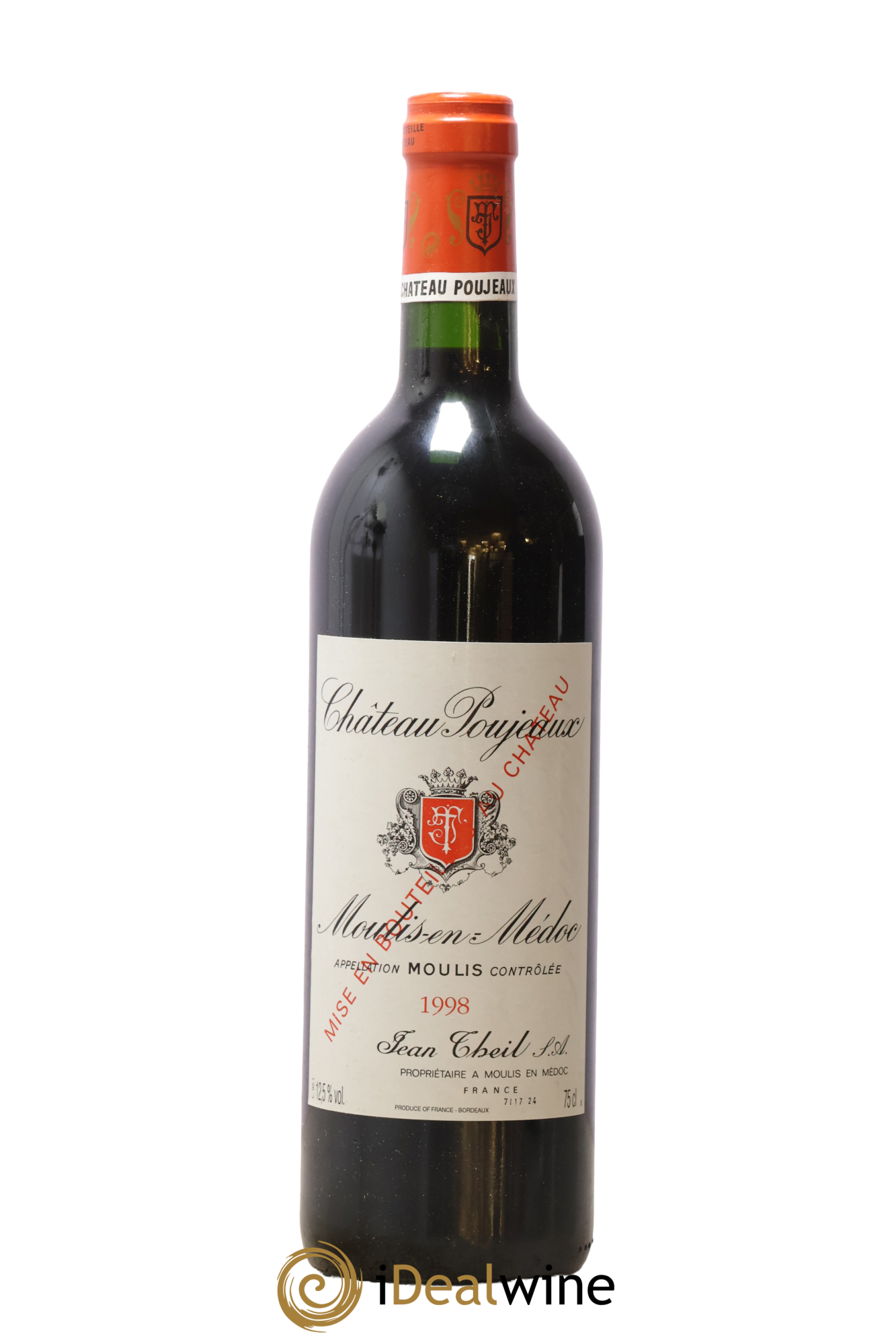 Château Poujeaux 1998 - Lot de 1 bouteille - 0