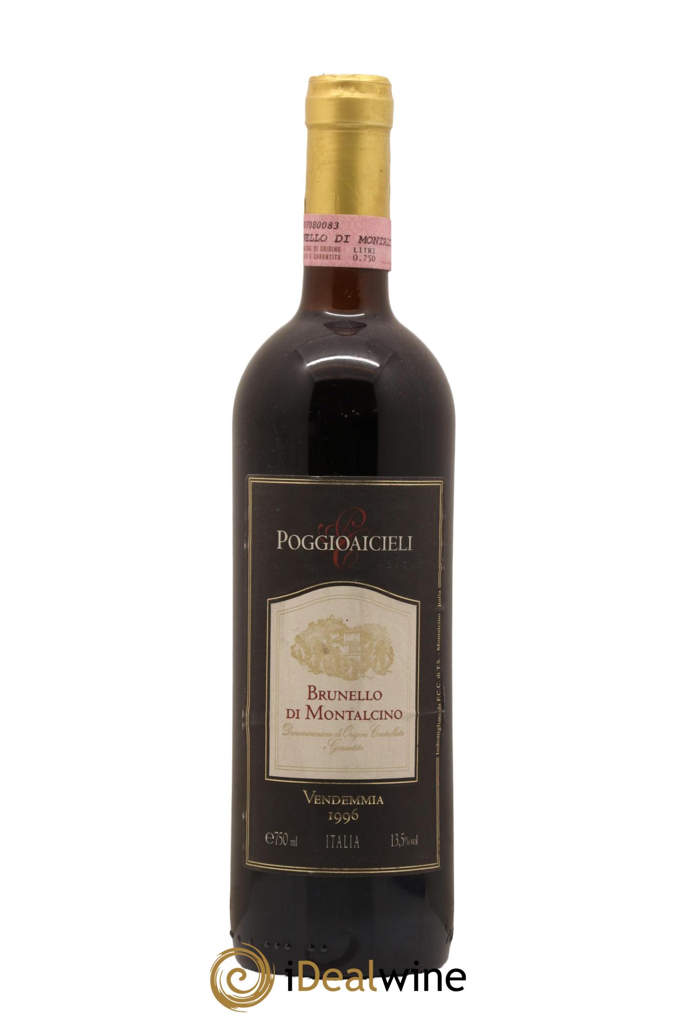 Brunello di Montalcino Poggioaicieli 1996 - Lot de 1 bouteille - 0