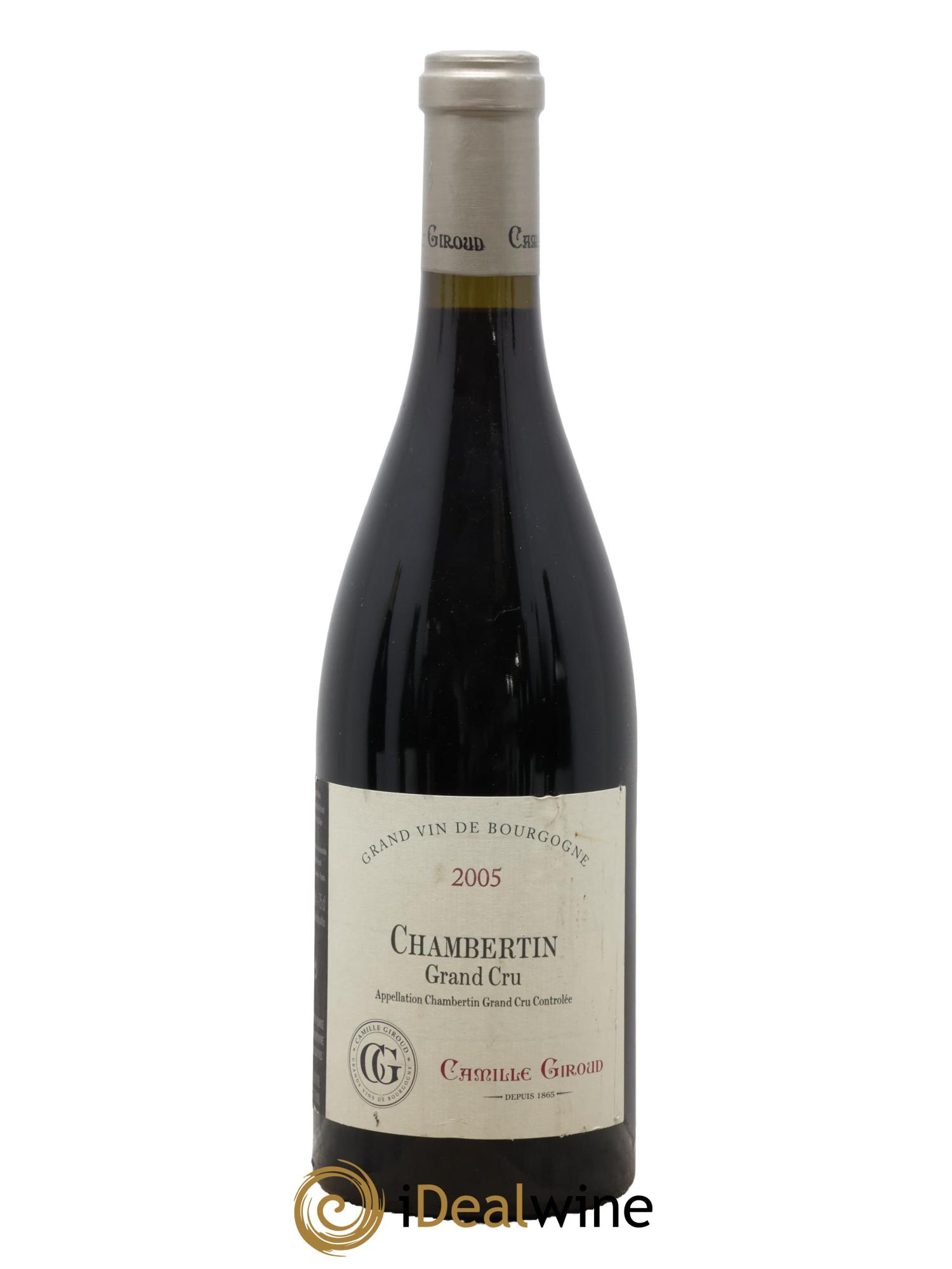 Chambertin Grand Cru Camille Giroud (Domaine) 2005 - Lot de 1 bouteille - 0