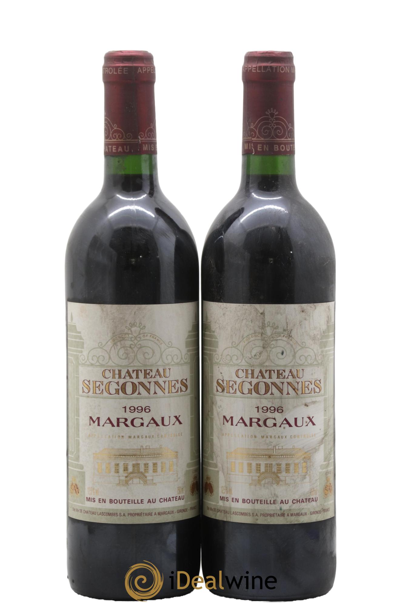 Château Segonnes 1996 - Lot of 2 bottles - 0