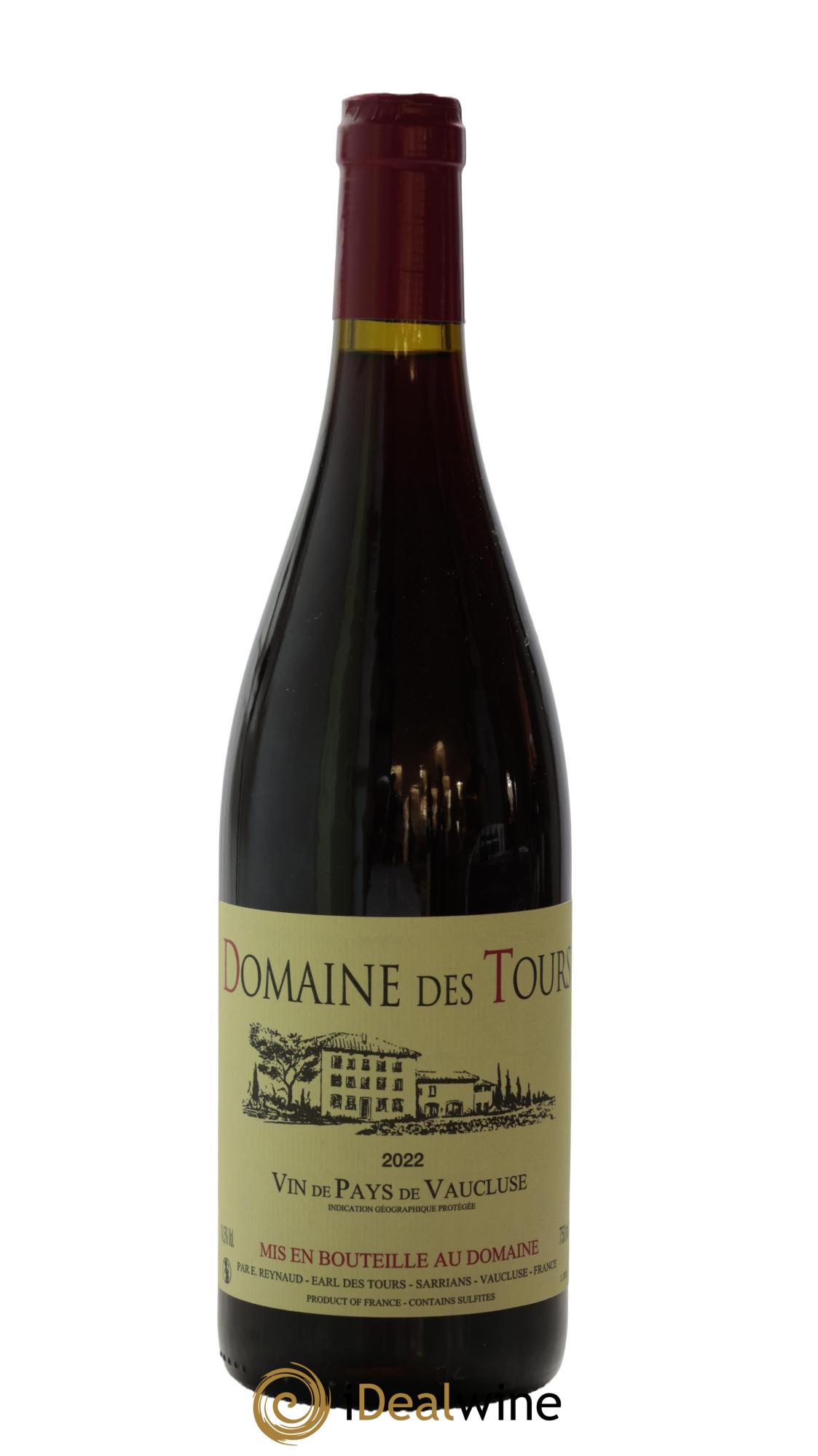 Vaucluse (Vin de Pays de Vaucluse) Domaine des Tours Emmanuel Reynaud 2022 - Lot of 1 bottle - 0