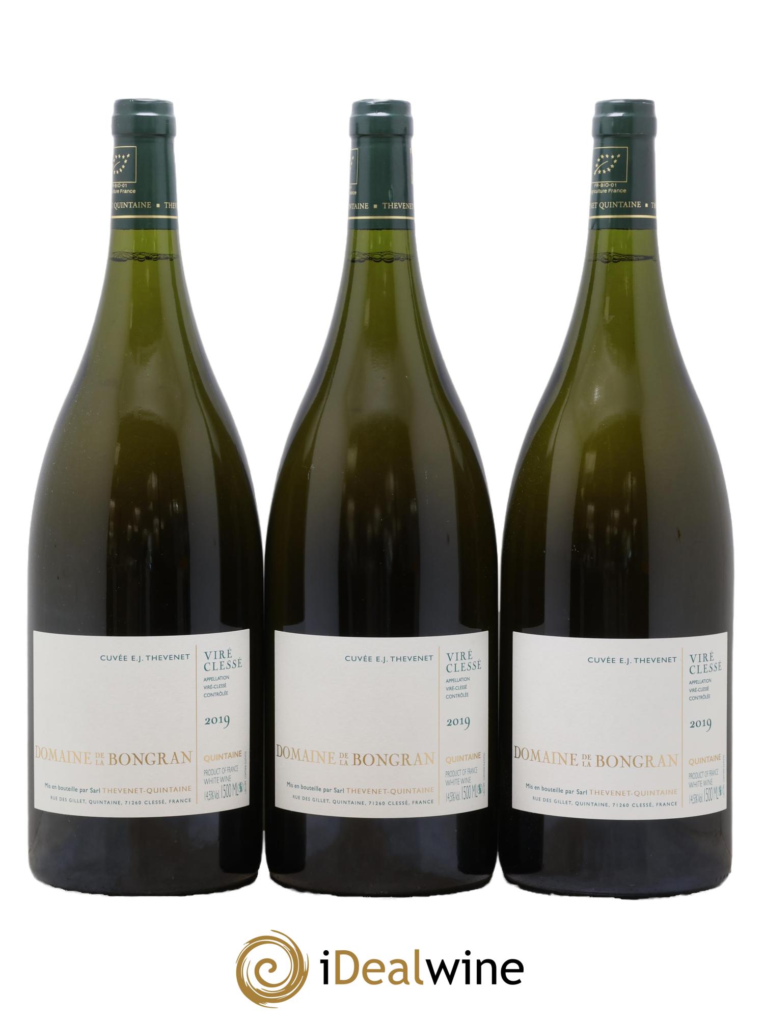 Viré-Clessé Cuvée E.J. Thevenet Domaine de la Bongran (J.Thevenet) 2019 - Lot de 3 magnums - 0