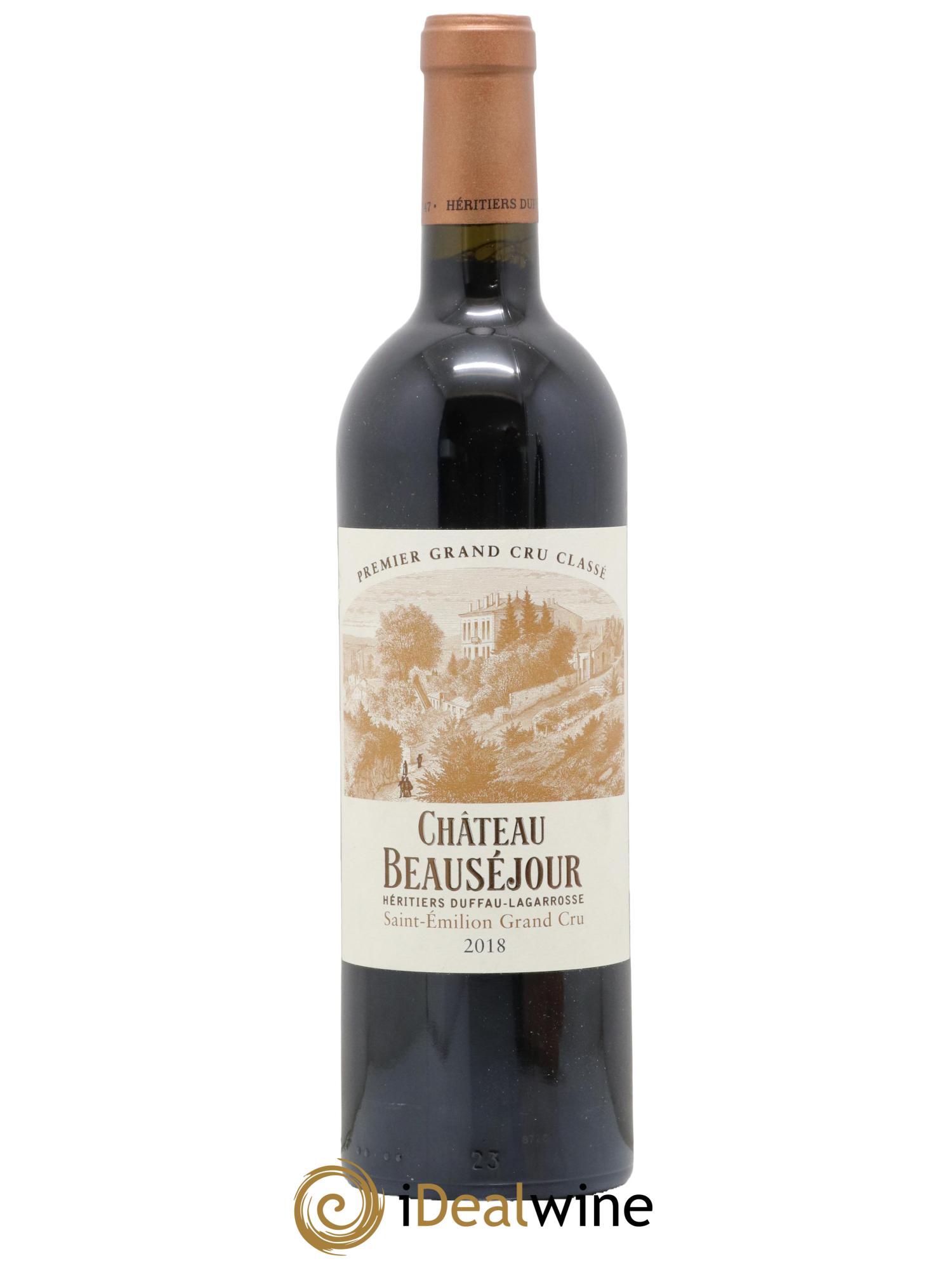 Château Beauséjour (Duffau-Lagarrosse) 1er Grand Cru Classé B 2018 - Lot de 1 bouteille - 0