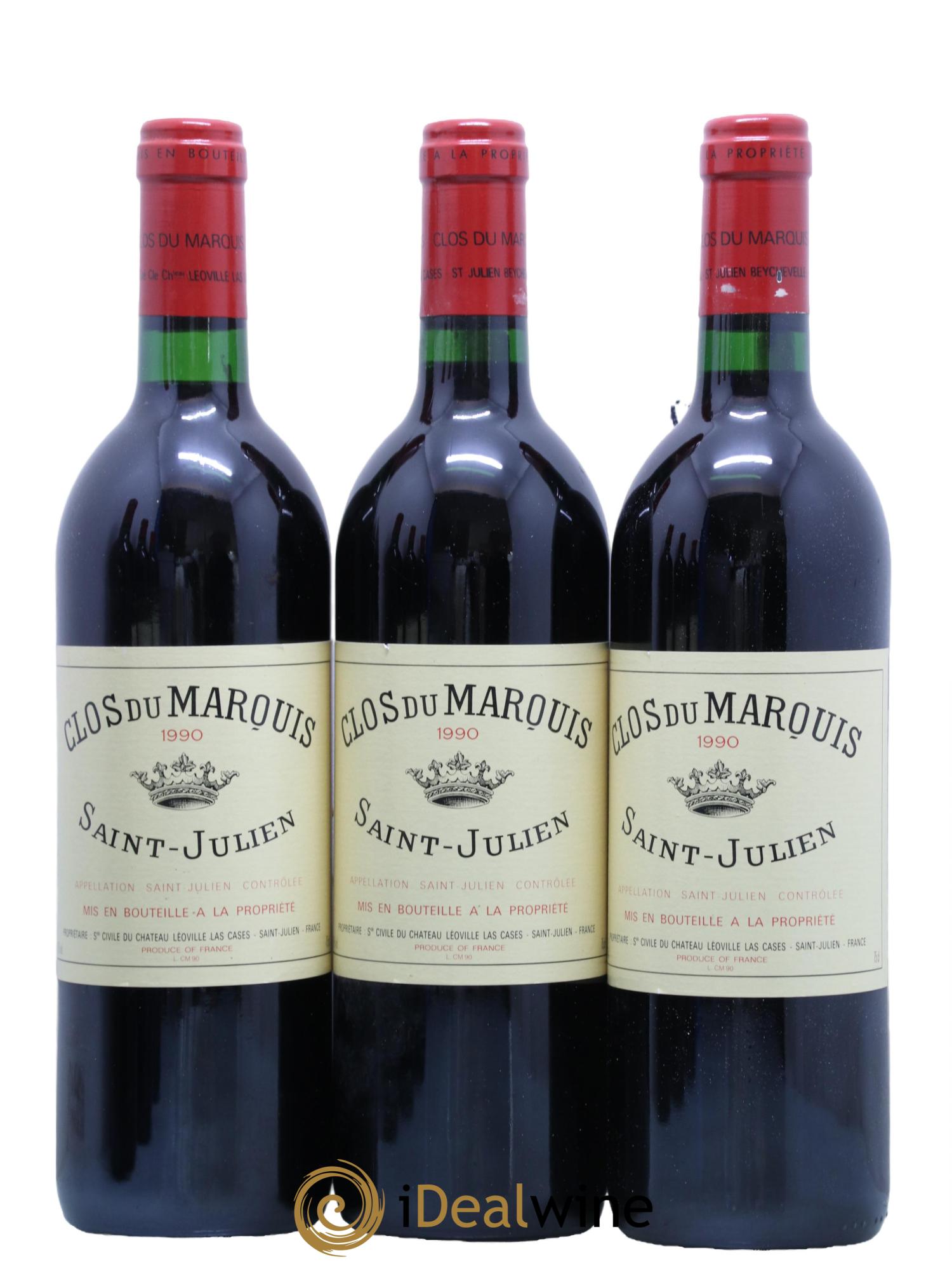 Clos du Marquis 1990 - Lot de 6 bouteilles - 1